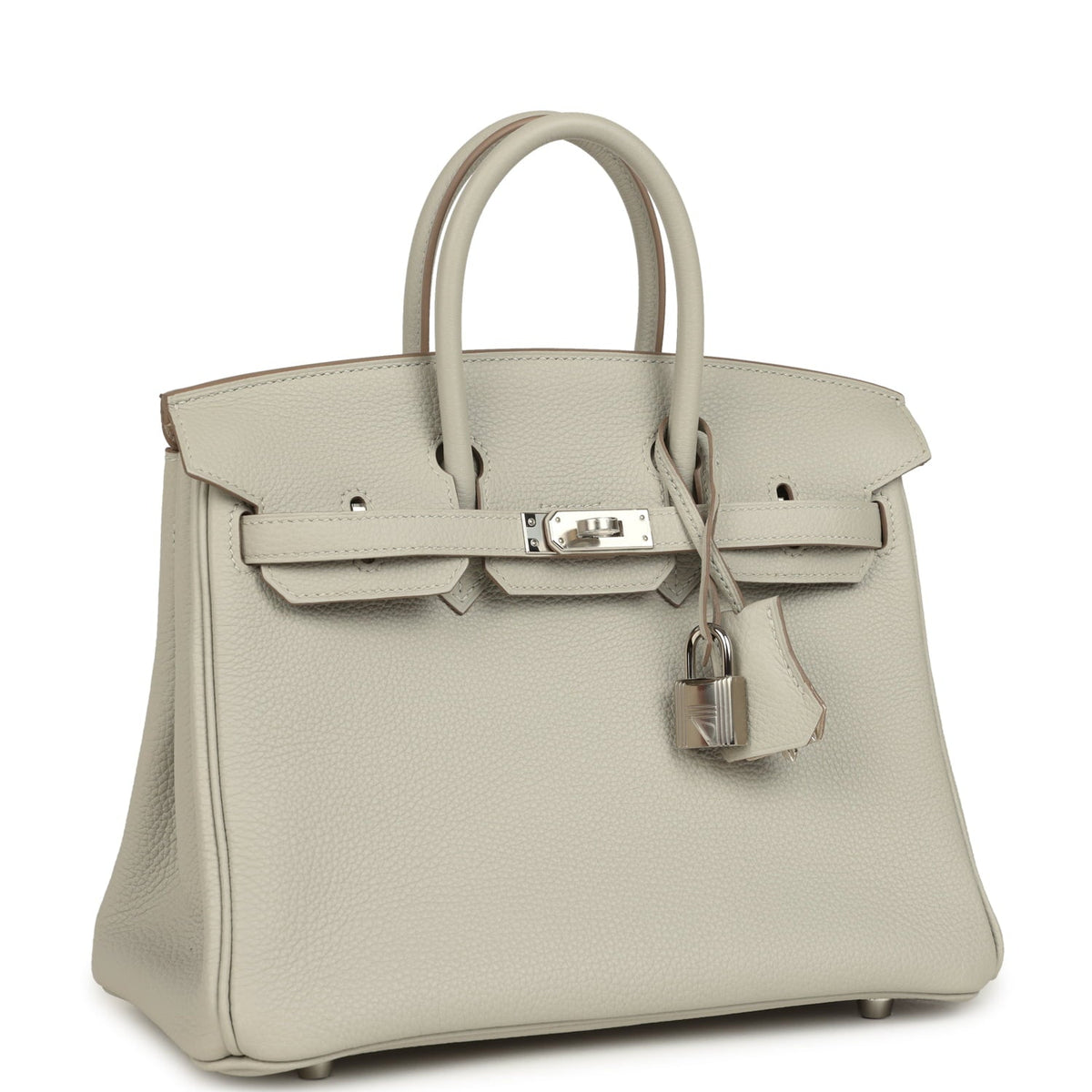 Hermes Birkin 25 Gris Perle Verso Togo Palladium Hardware