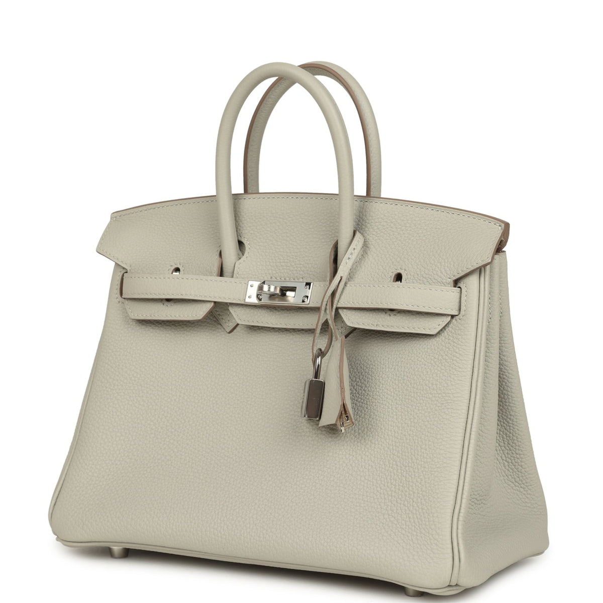Hermes Birkin 25 Gris Perle Verso Togo Palladium Hardware