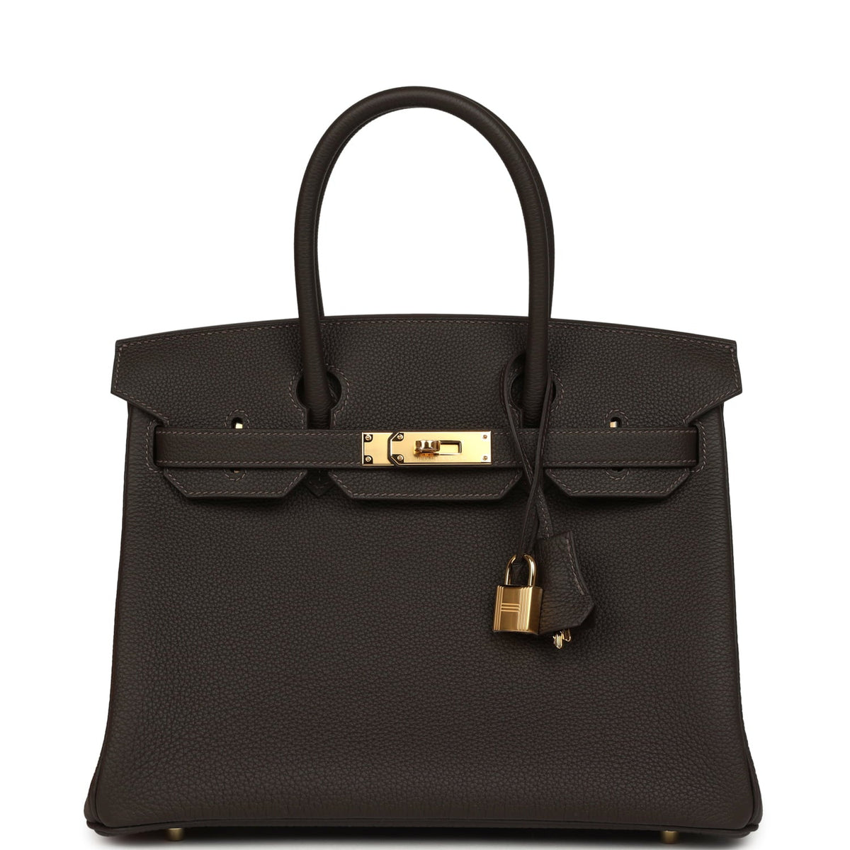 Hermes Birkin 30 Bai Brun Togo Gold Hardware