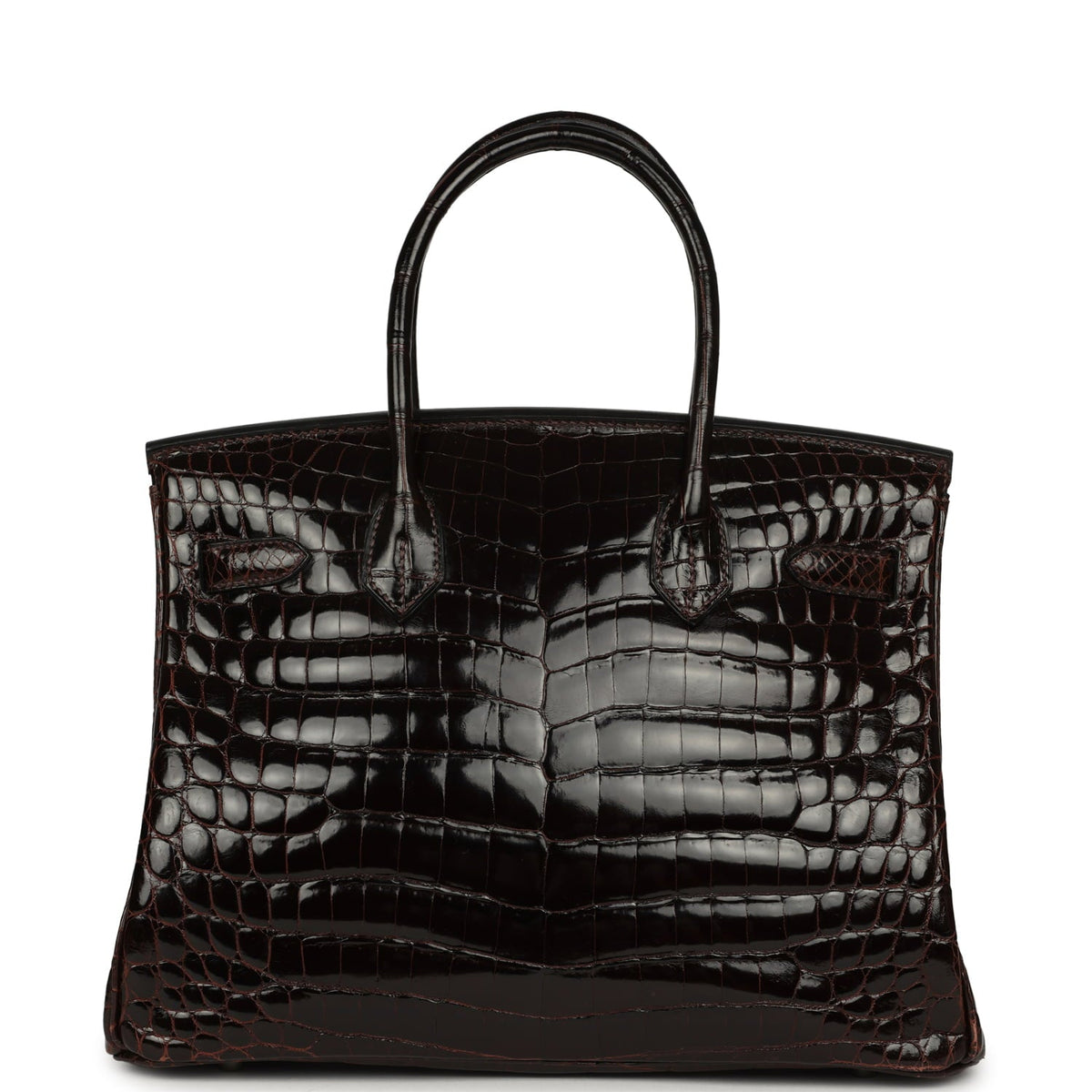 Vintage Hermes Birkin 30 Cocoan Shiny Niloticus Crocodile Palladium Hardware