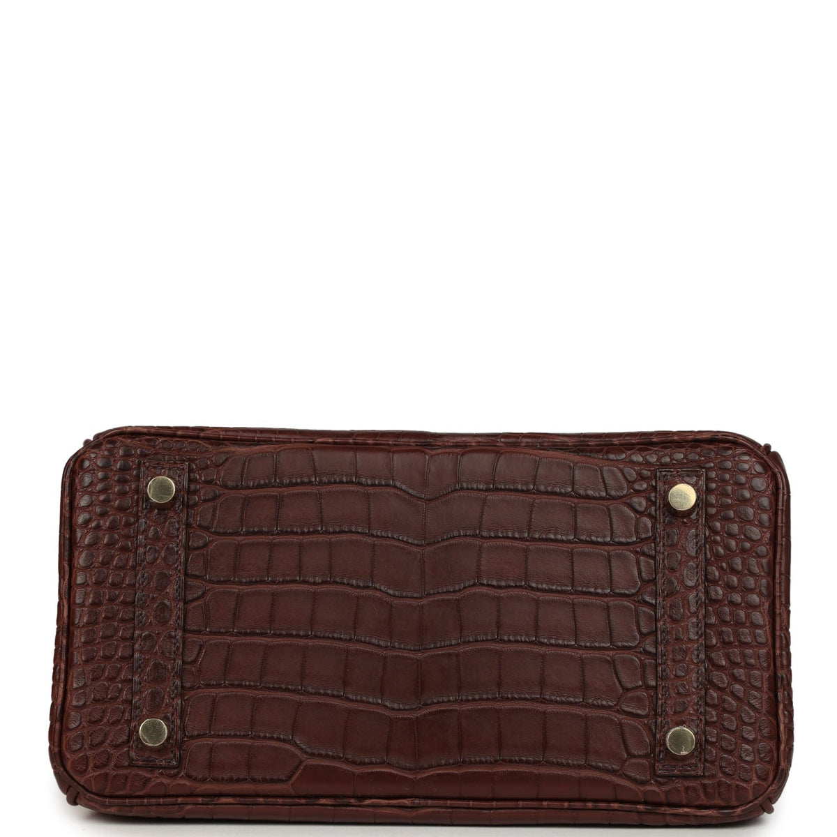 Hermes Birkin 25 Havane Matte Alligator Gold Hardware