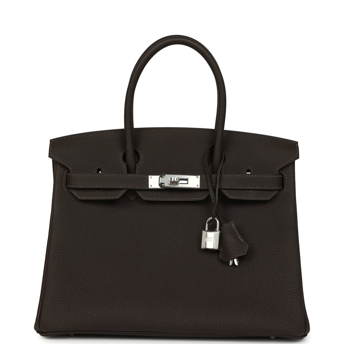 Hermes Birkin 30 Bai Brun Togo Palladium Hardware