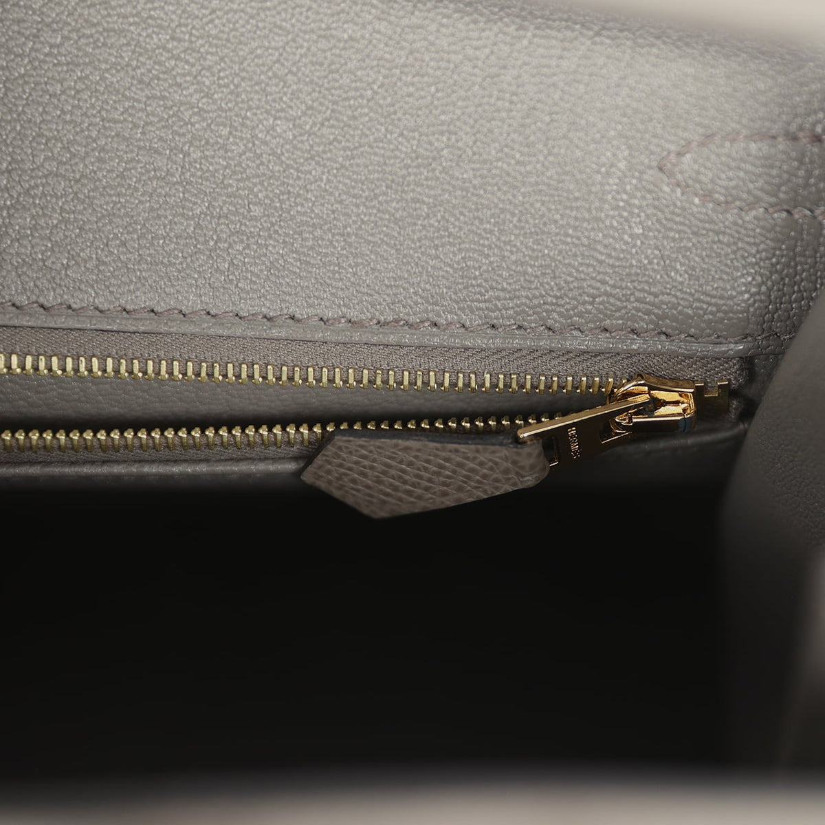 Hermes Birkin Sellier 25 Etain Epsom Gold Hardware