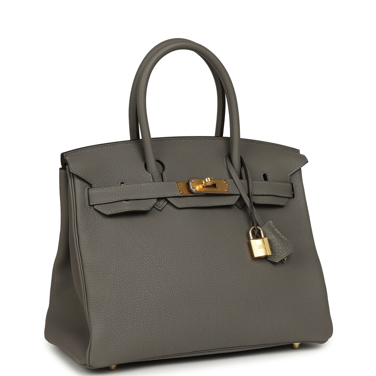 Hermes Birkin 30 Gris Meyer Togo Gold Hardware