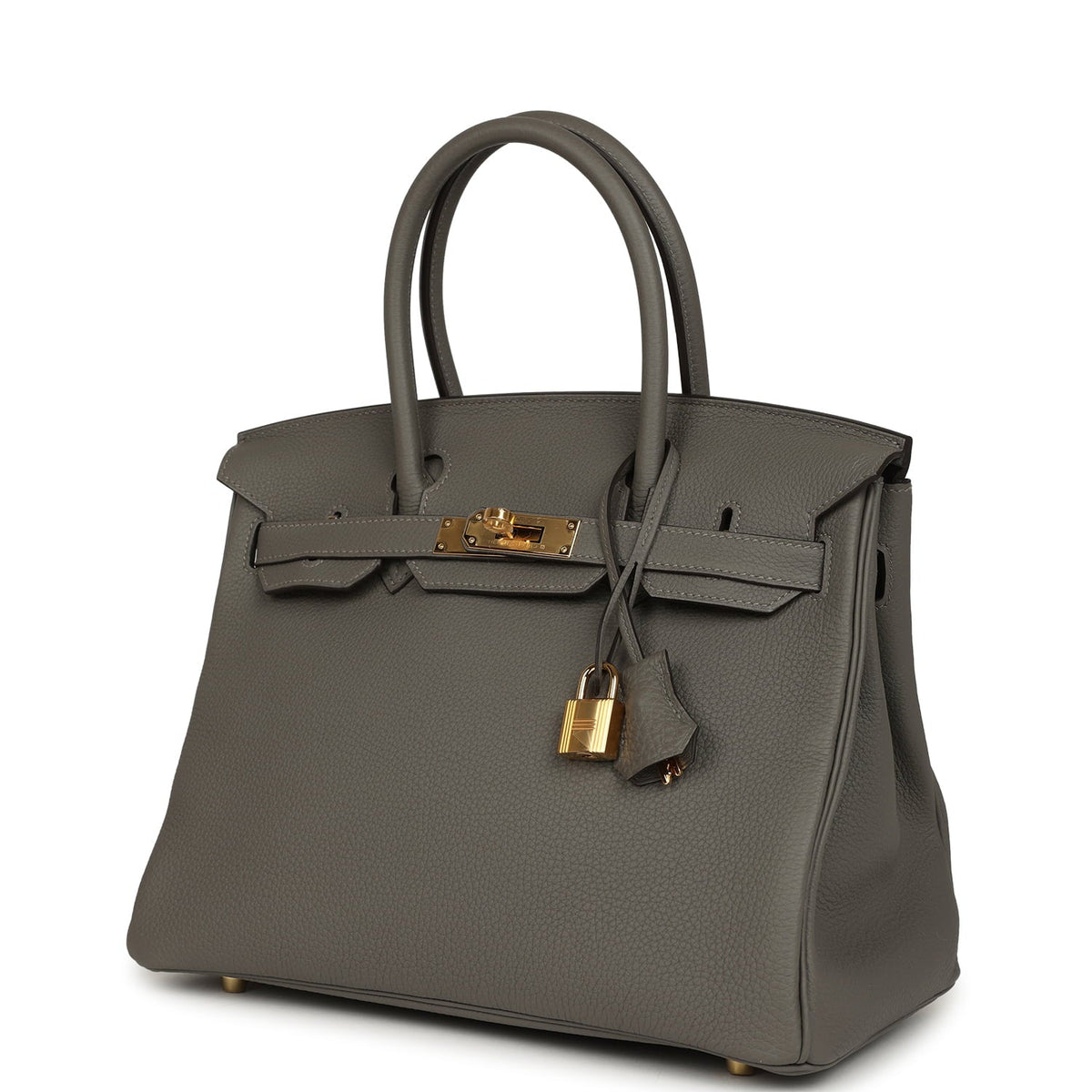 Hermes Birkin 30 Gris Meyer Togo Gold Hardware