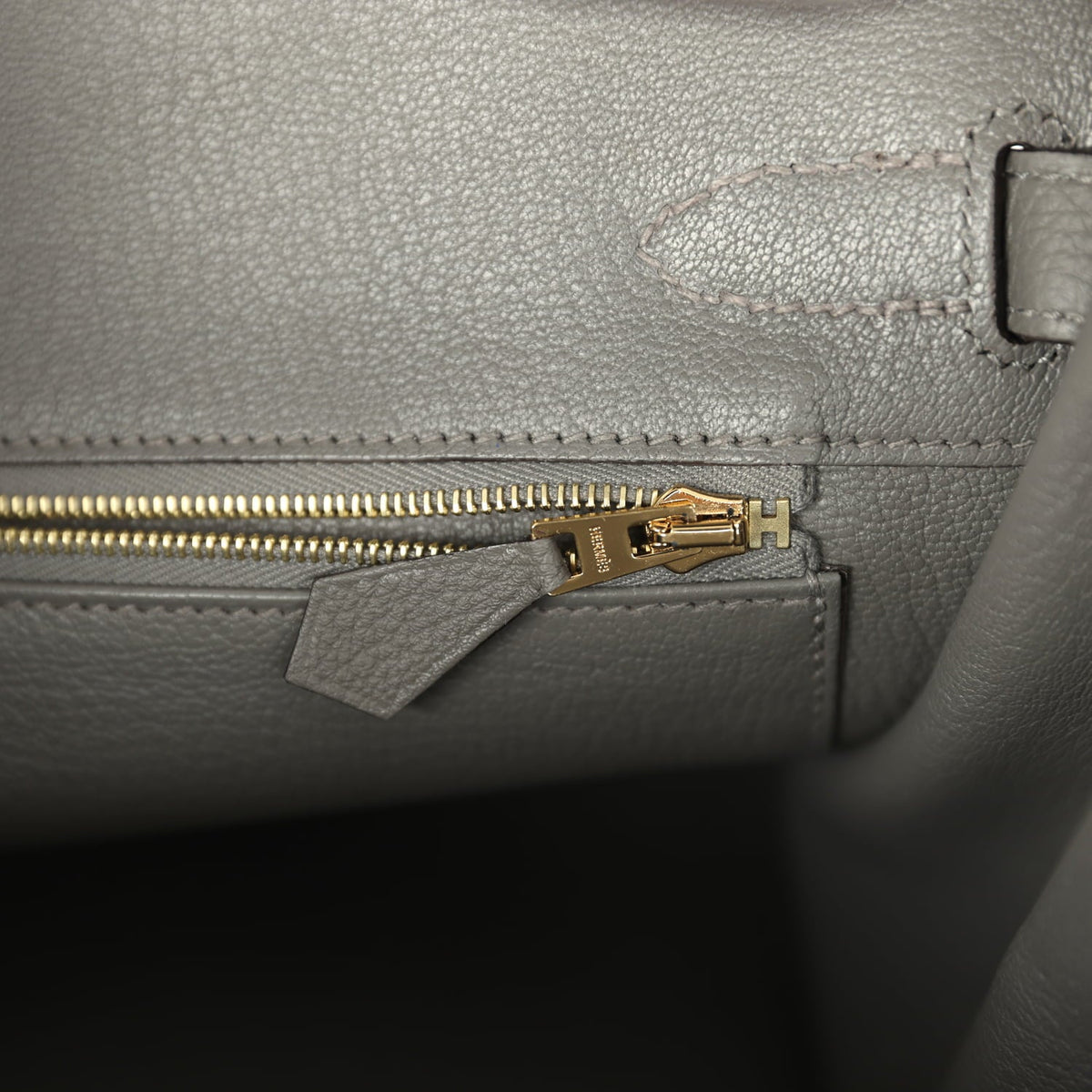 Hermes Birkin 30 Gris Meyer Togo Gold Hardware