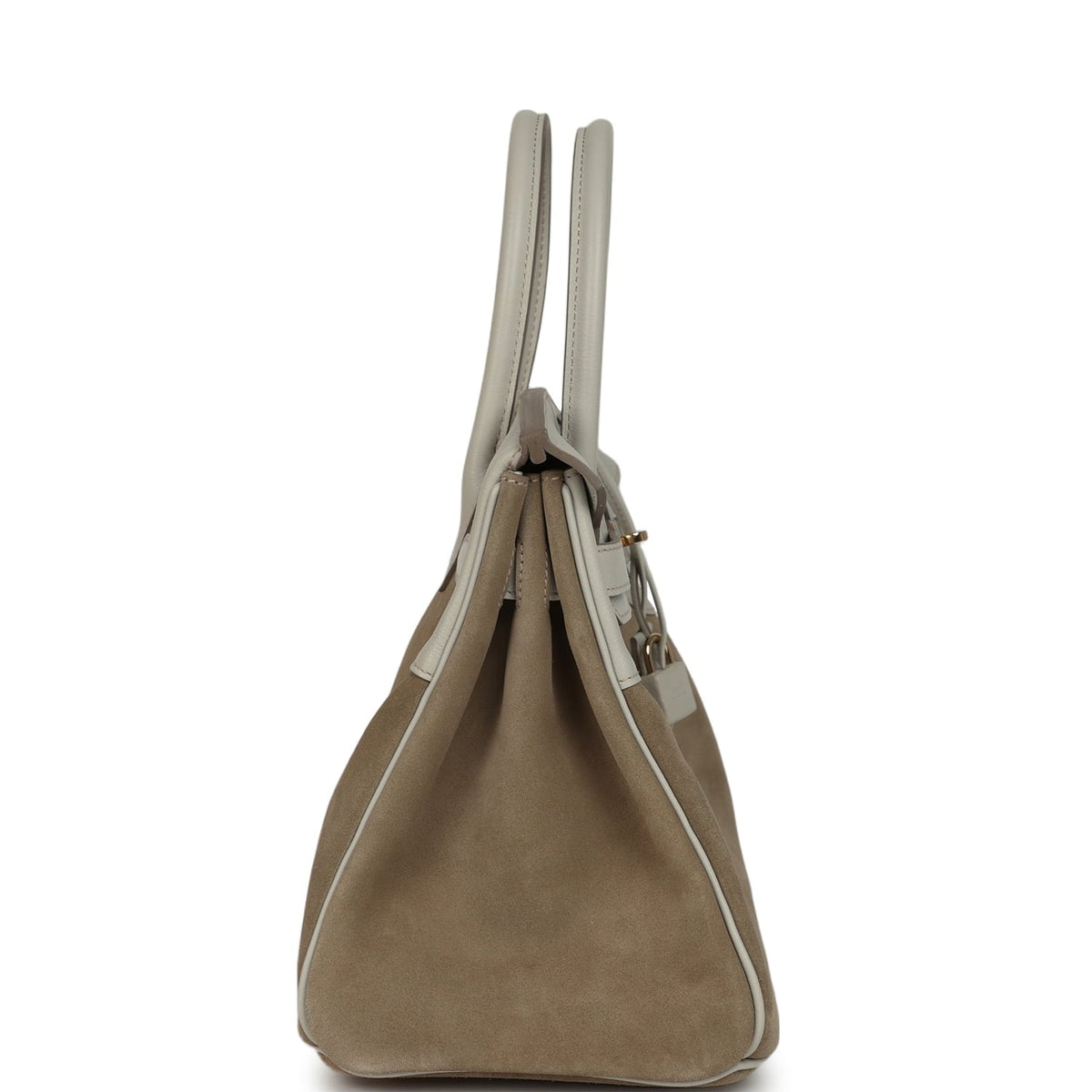 Hermes Birkin 30 Gris Caillou Grizzly and Gris Perle Evercolor Permabrass Hardware