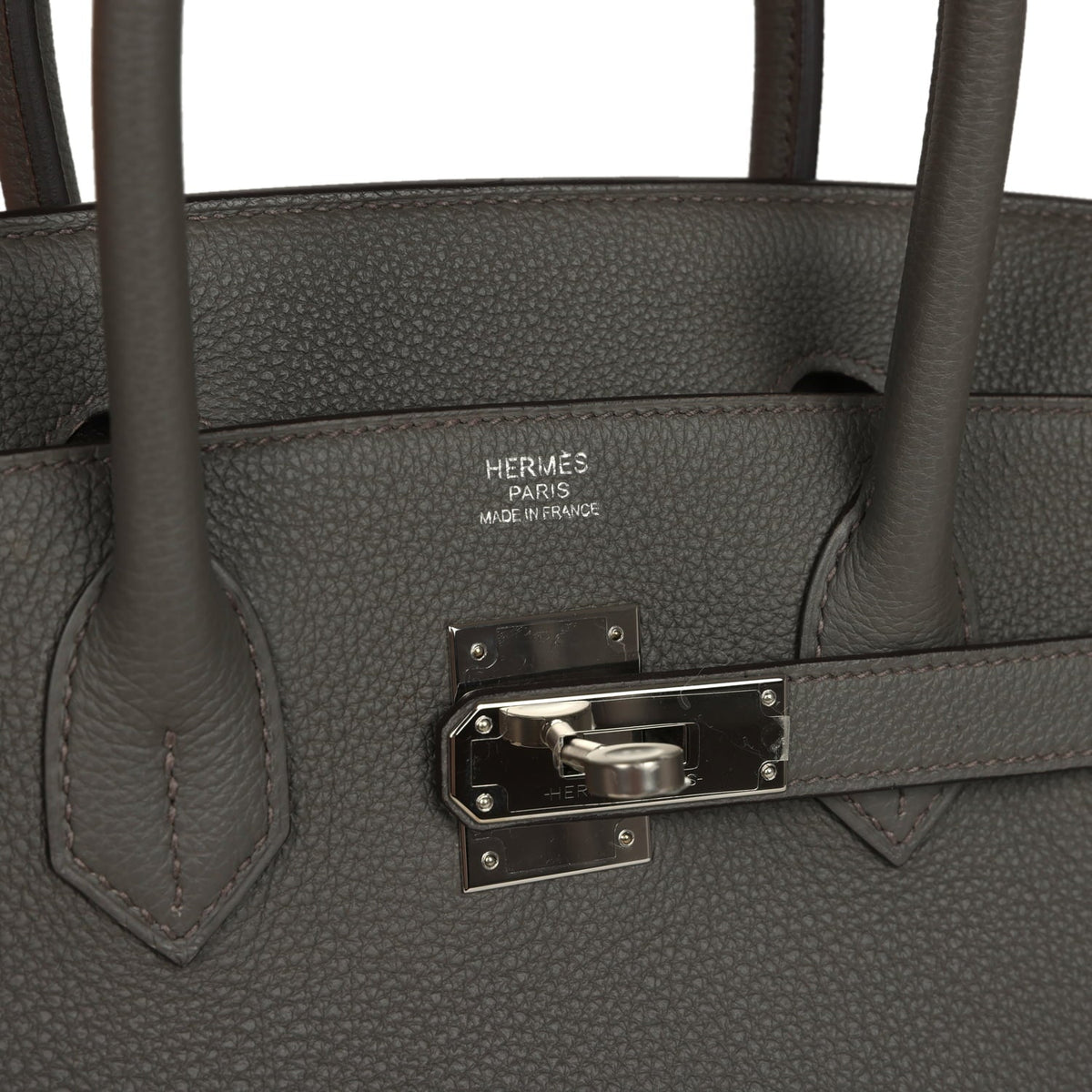 Hermes Birkin 30 Etain Togo Palladium Hardware