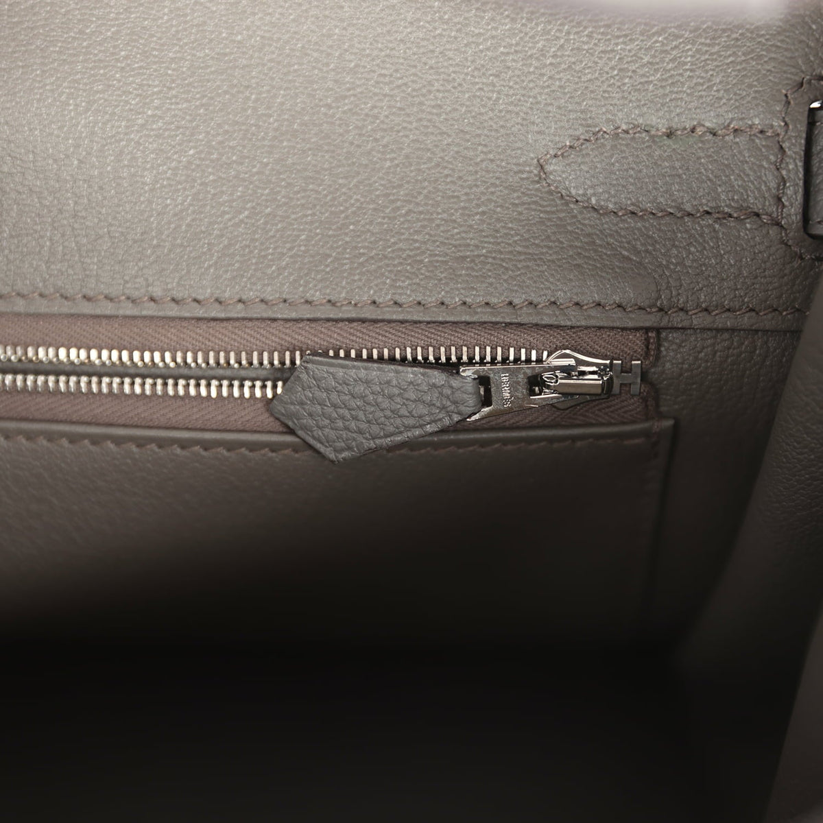 Hermes Birkin 30 Etain Togo Palladium Hardware