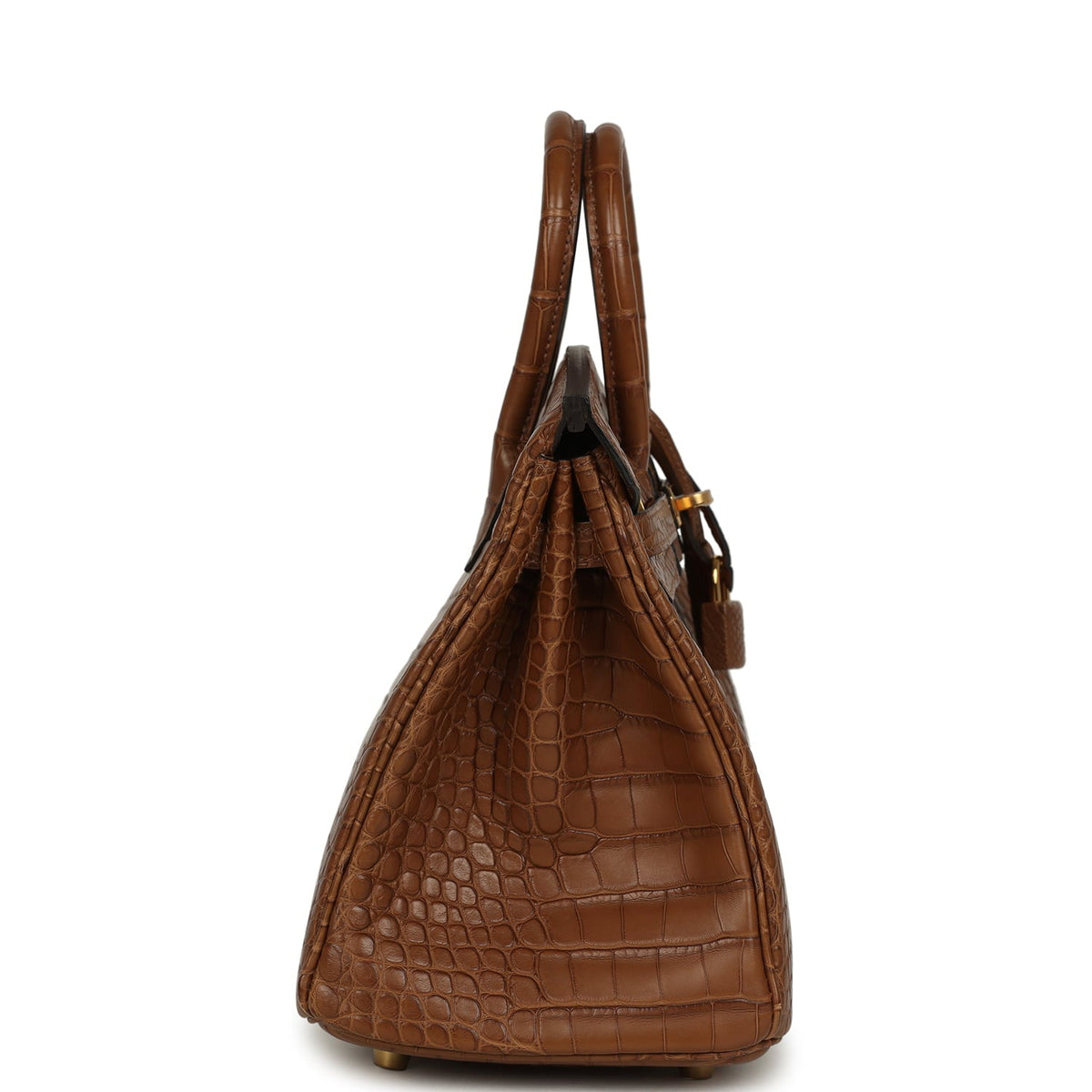 Hermes Birkin 25 Alezan Matte Alligator Gold Hardware