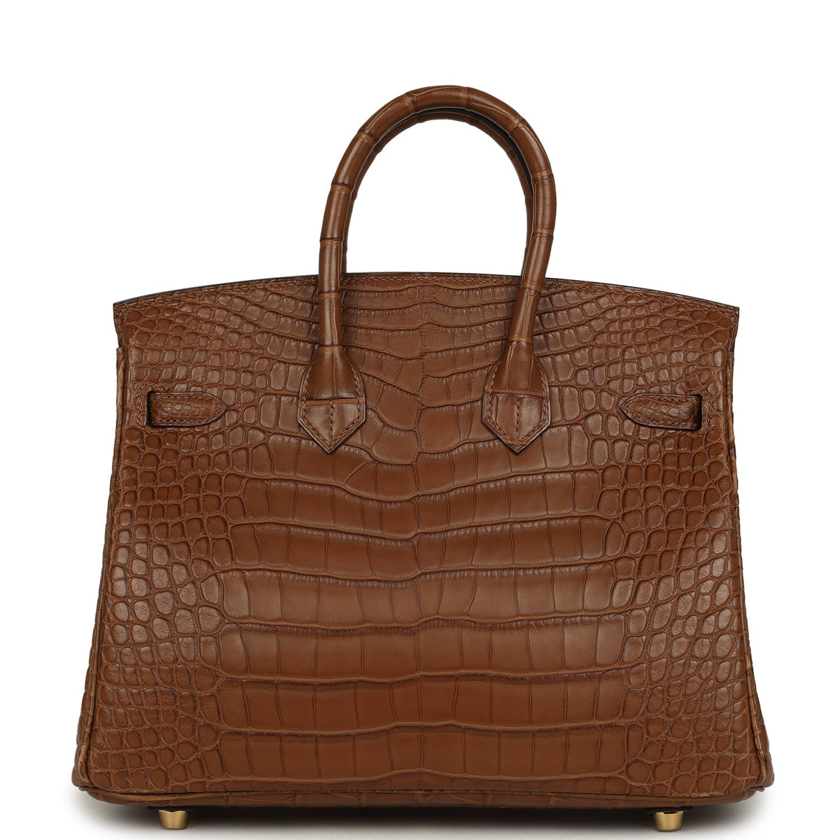 Hermes Birkin 25 Alezan Matte Alligator Gold Hardware