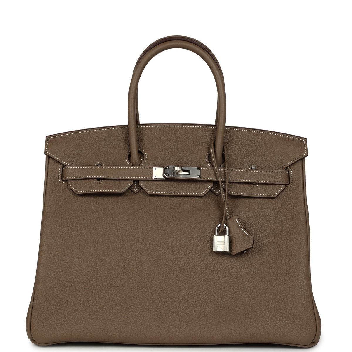 Hermes Birkin 35 Etoupe Togo Palladium Hardware