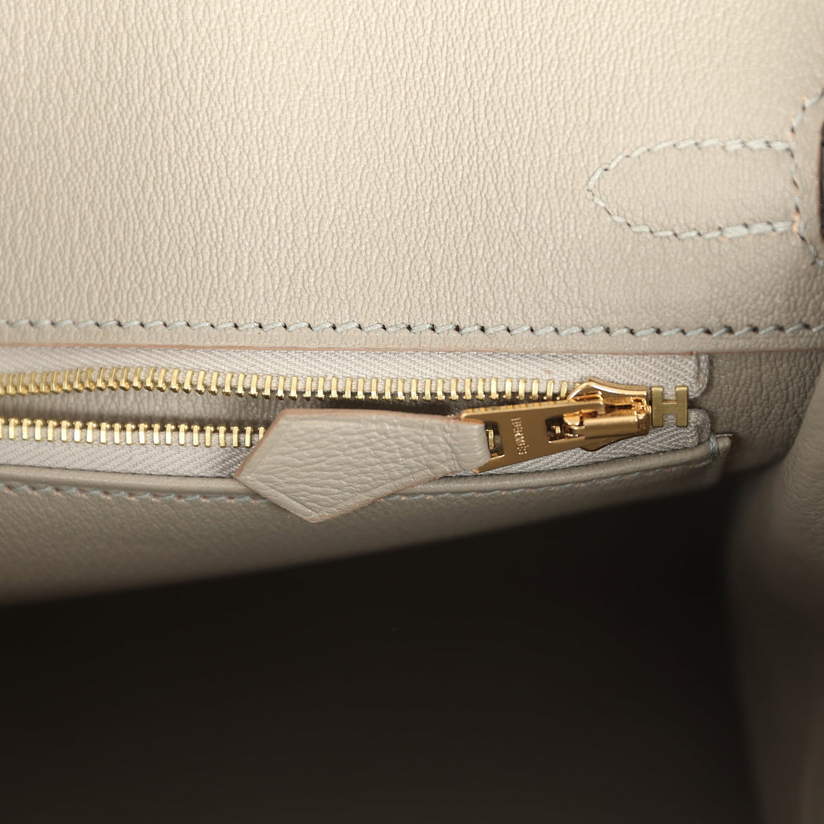 Hermes Birkin 25 Gris Perle Matte Alligator Gold Hardware
