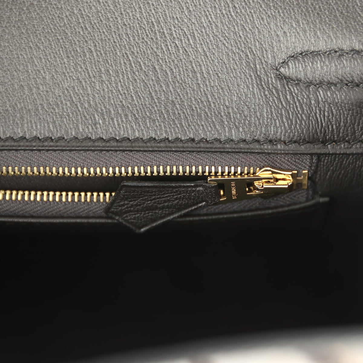 Hermes Birkin 25 Graphite Shiny Niloticus Crocodile Gold Hardware