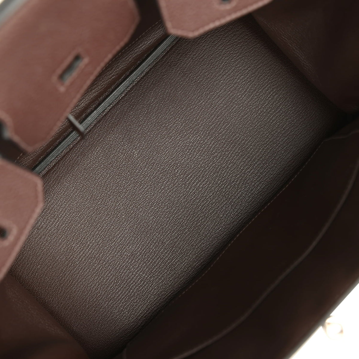 Pre-owned Hermes Birkin 30 Chocolate Togo Palladium Hardware
