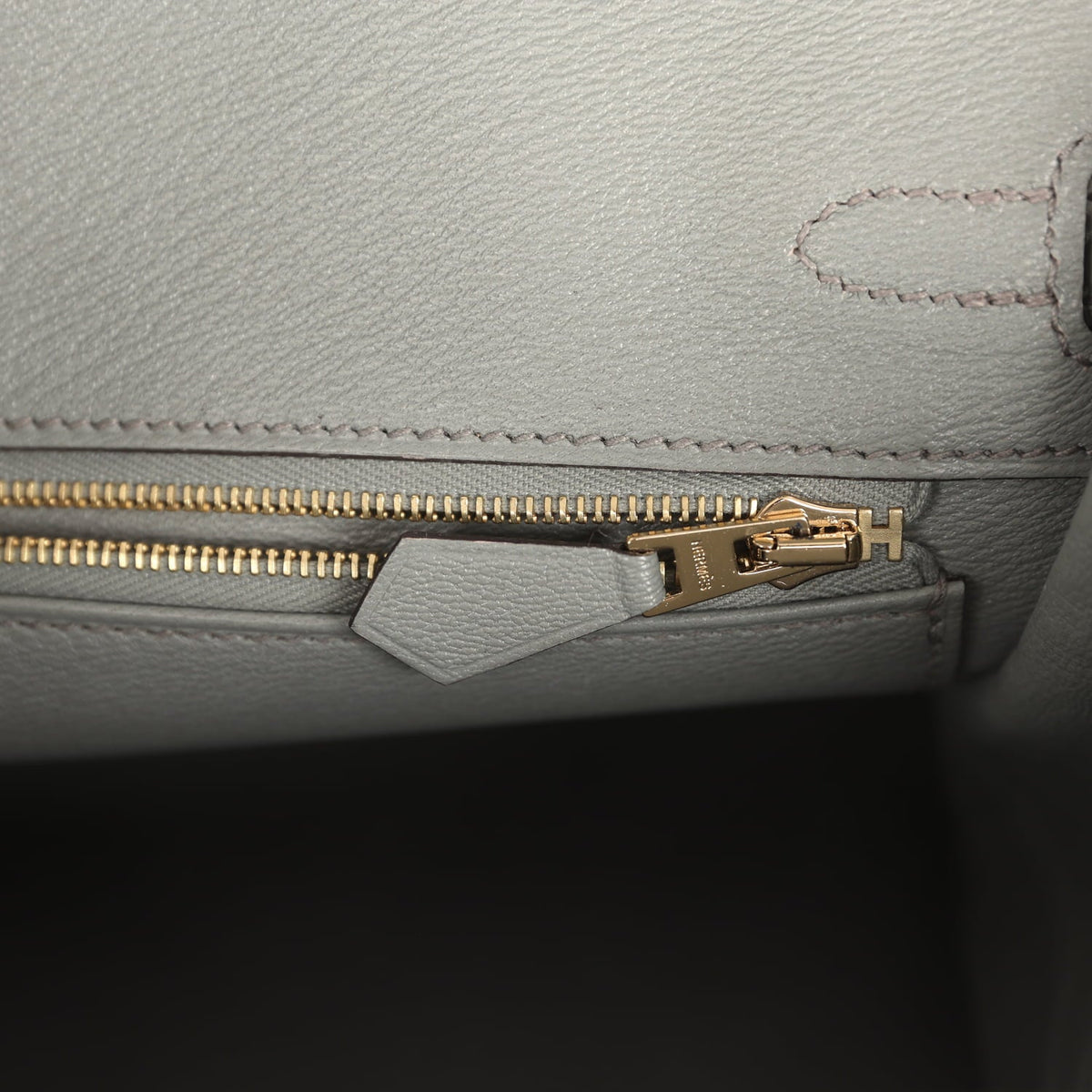 Hermes Birkin 25 Gris Ciment Matte Porosus Crocodile Gold Hardware