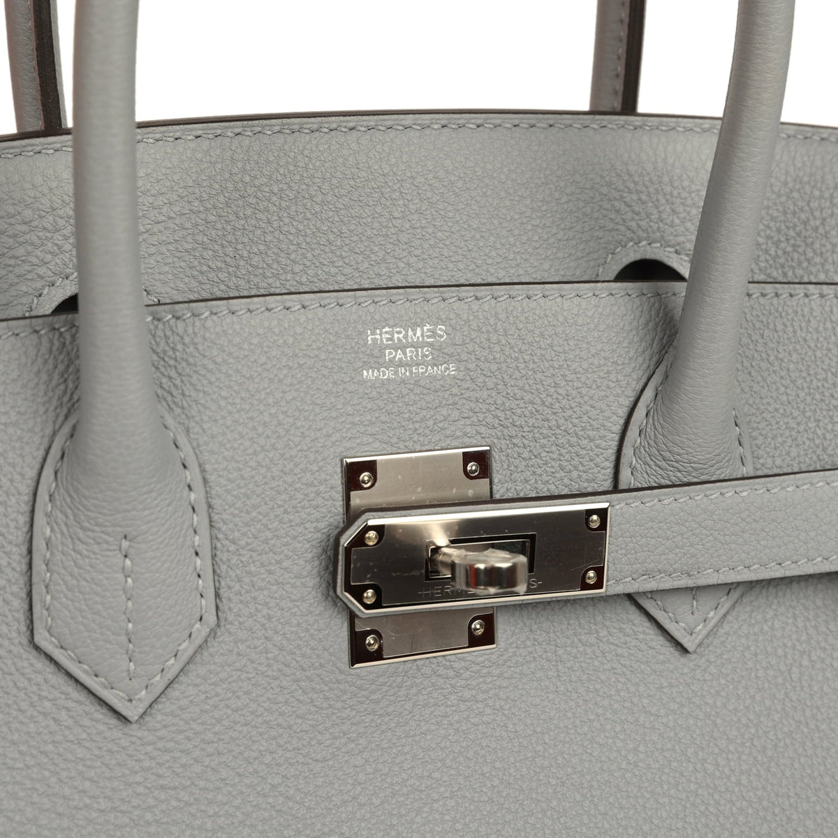 Hermes Birkin 30 Gris Pantin Togo Palladium Hardware