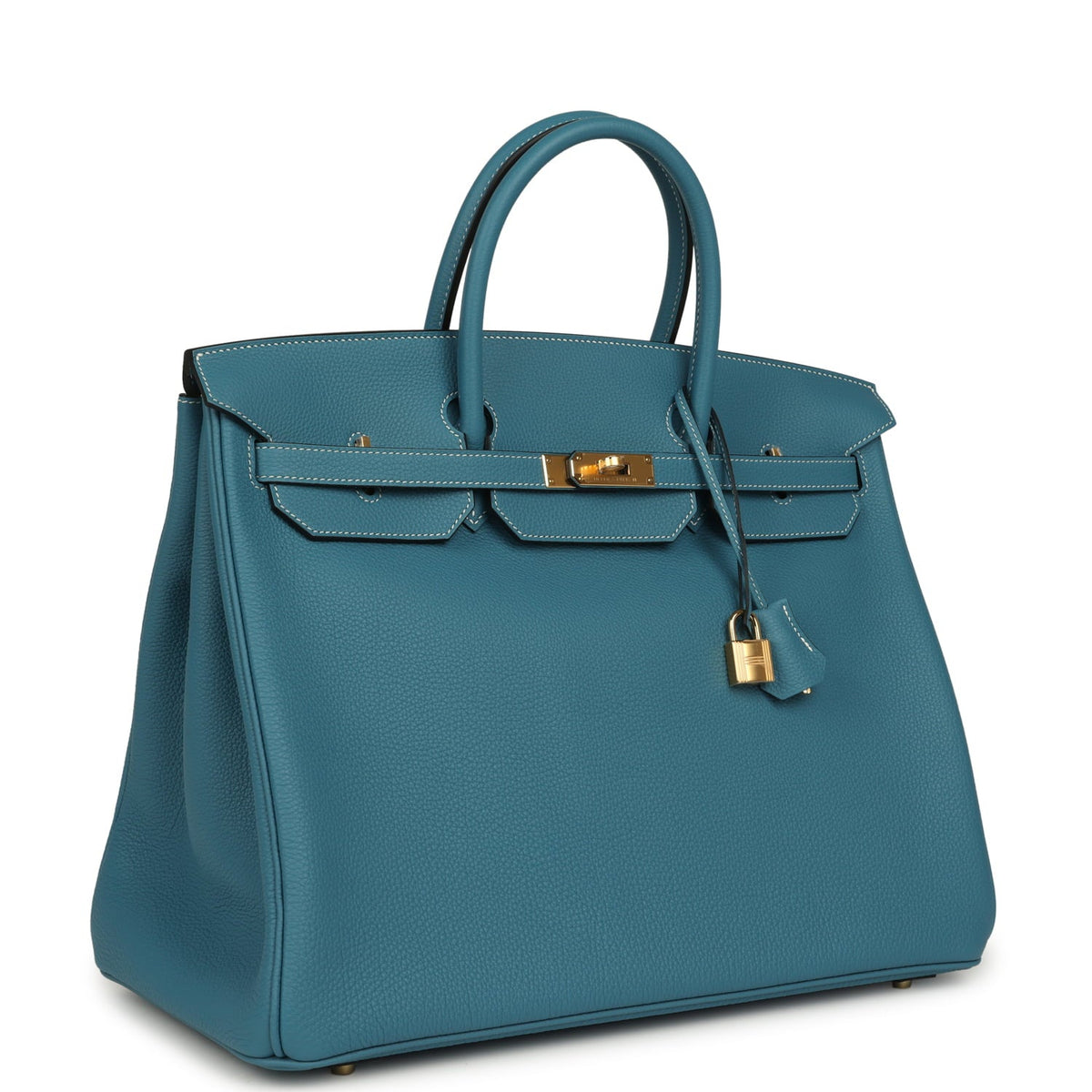 Hermes Birkin 40 Blue Jean Togo Gold Hardware