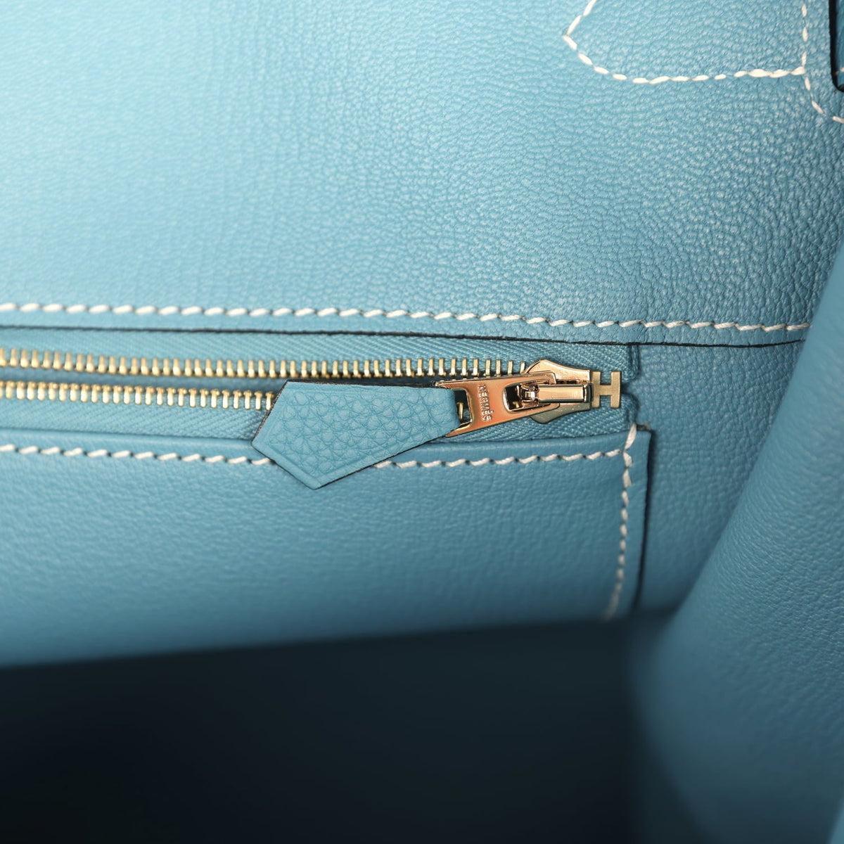 Hermes Birkin 40 Blue Jean Togo Gold Hardware