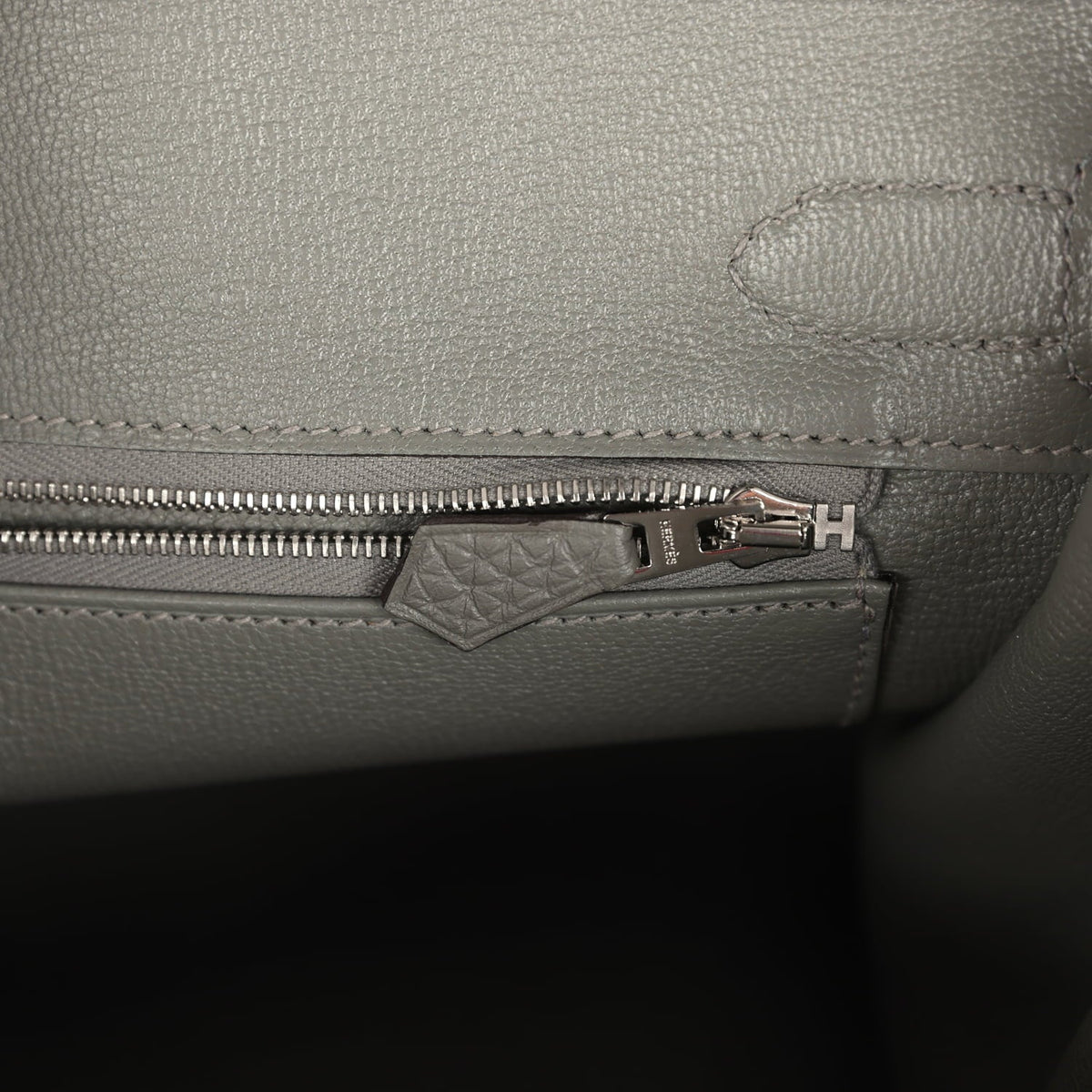 Hermes Birkin 30 Gris Meyer Clemence Palladium Hardware