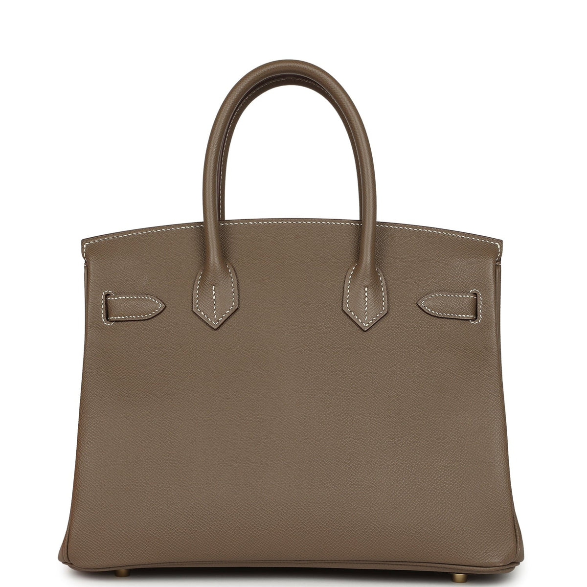 Pre-owned Hermes Birkin 30 Etoupe Epsom Gold Hardware
