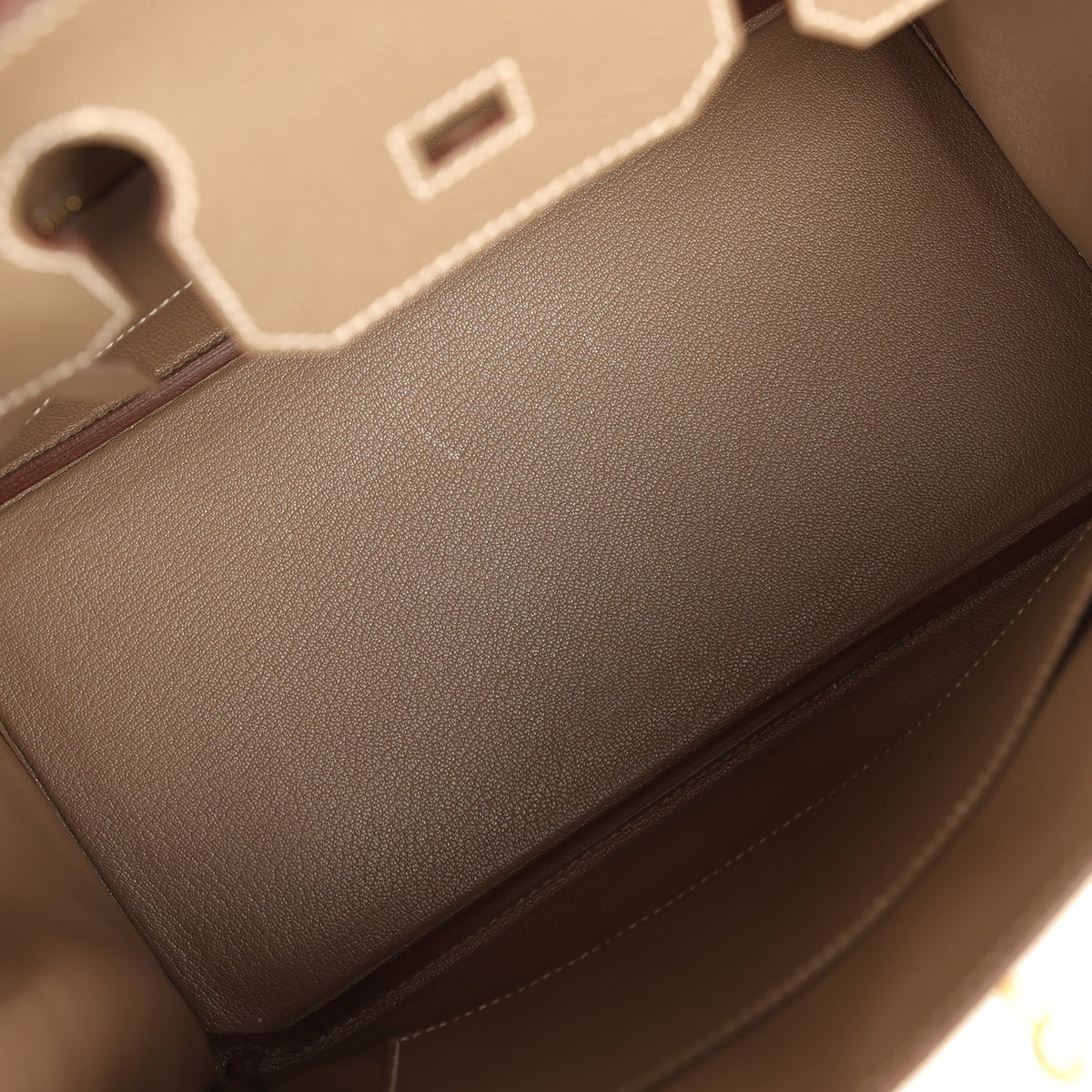 Pre-owned Hermes Birkin 30 Etoupe Epsom Gold Hardware