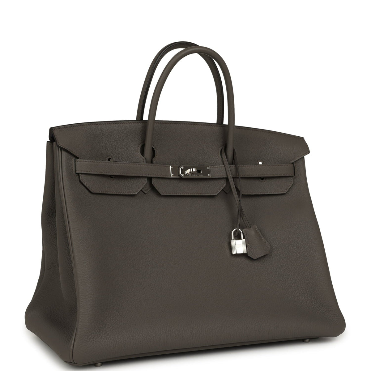 Pre-owned Hermes Special Order (HSS) Birkin 40 Etain Verso Togo Palladium Hardware