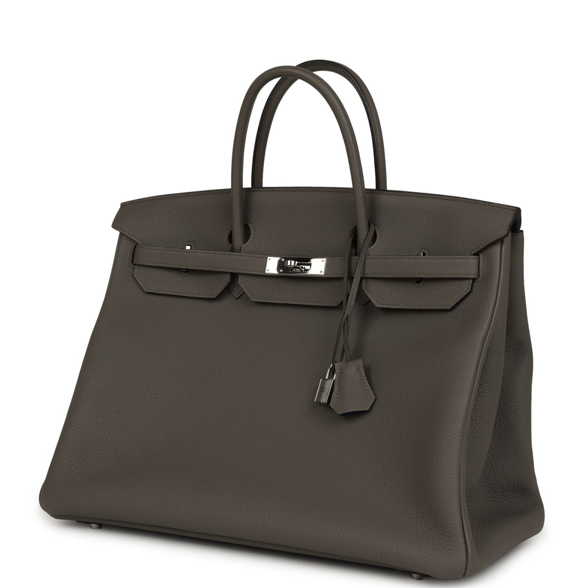 Pre-owned Hermes Special Order (HSS) Birkin 40 Etain Verso Togo Palladium Hardware