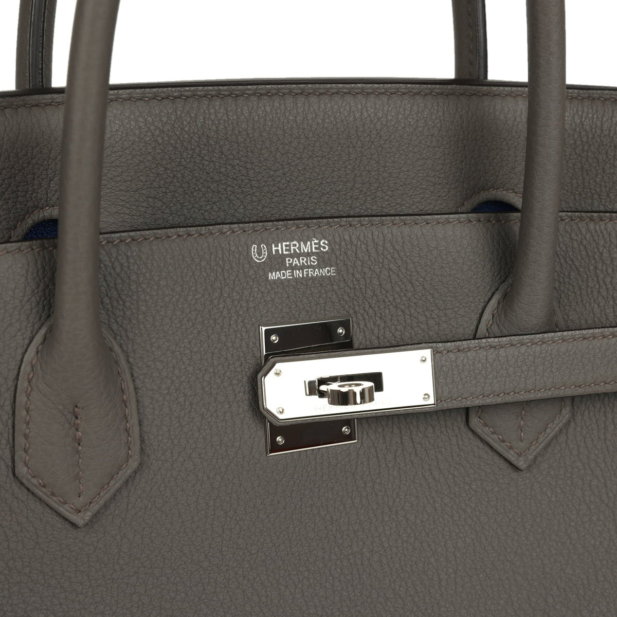 Pre-owned Hermes Special Order (HSS) Birkin 40 Etain Verso Togo Palladium Hardware