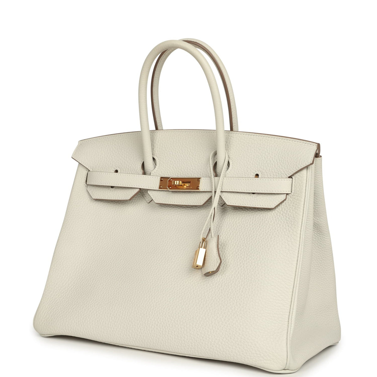 Hermes Birkin 35 Gris Pale Togo Gold Hardware