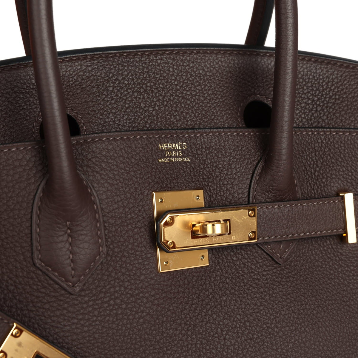 Hermes Birkin 30 Chocolate Togo Gold Hardware