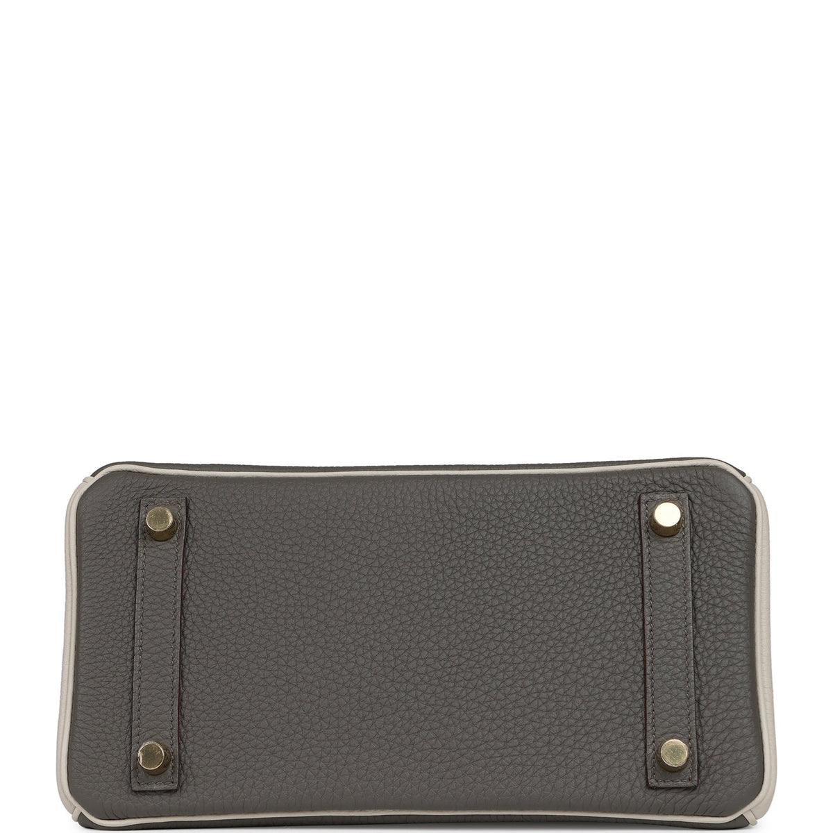 Hermes Special Order (HSS) Birkin 25 Etain, Craie Togo Brushed Gold Hardware