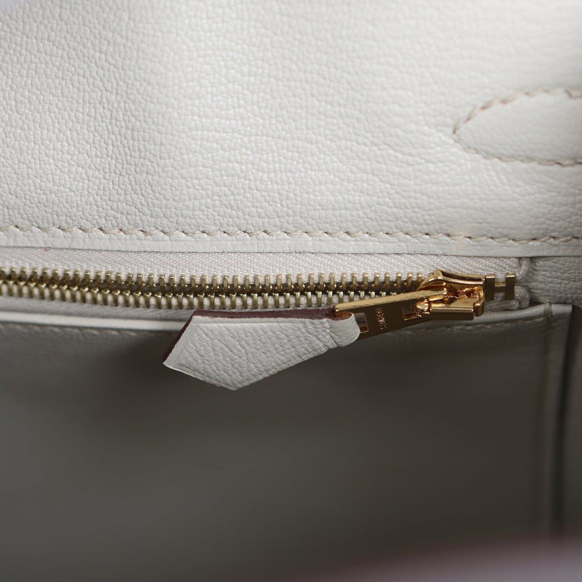 Hermes Special Order (HSS) Birkin 25 Etain, Craie Togo Brushed Gold Hardware