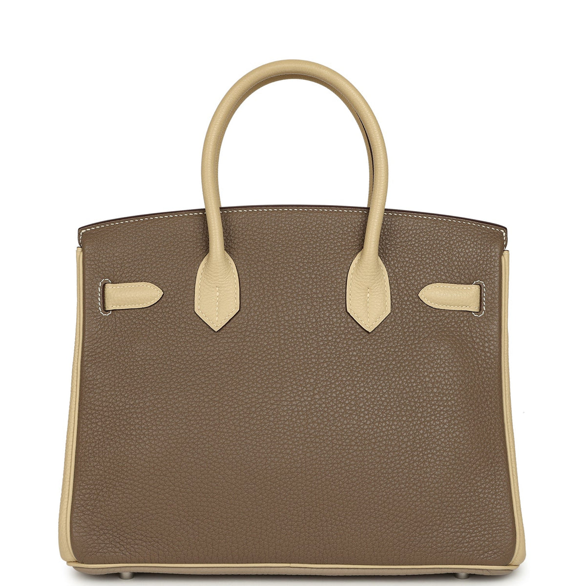 Pre-owned Hermes Special Order (HSS) Birkin 30 Gris Tourterelle, Etoupe, Parchemin Togo Palladium Hardware