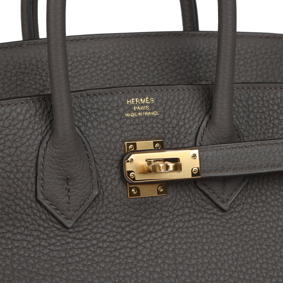 Hermes Birkin 25 Etain Togo Gold Hardware