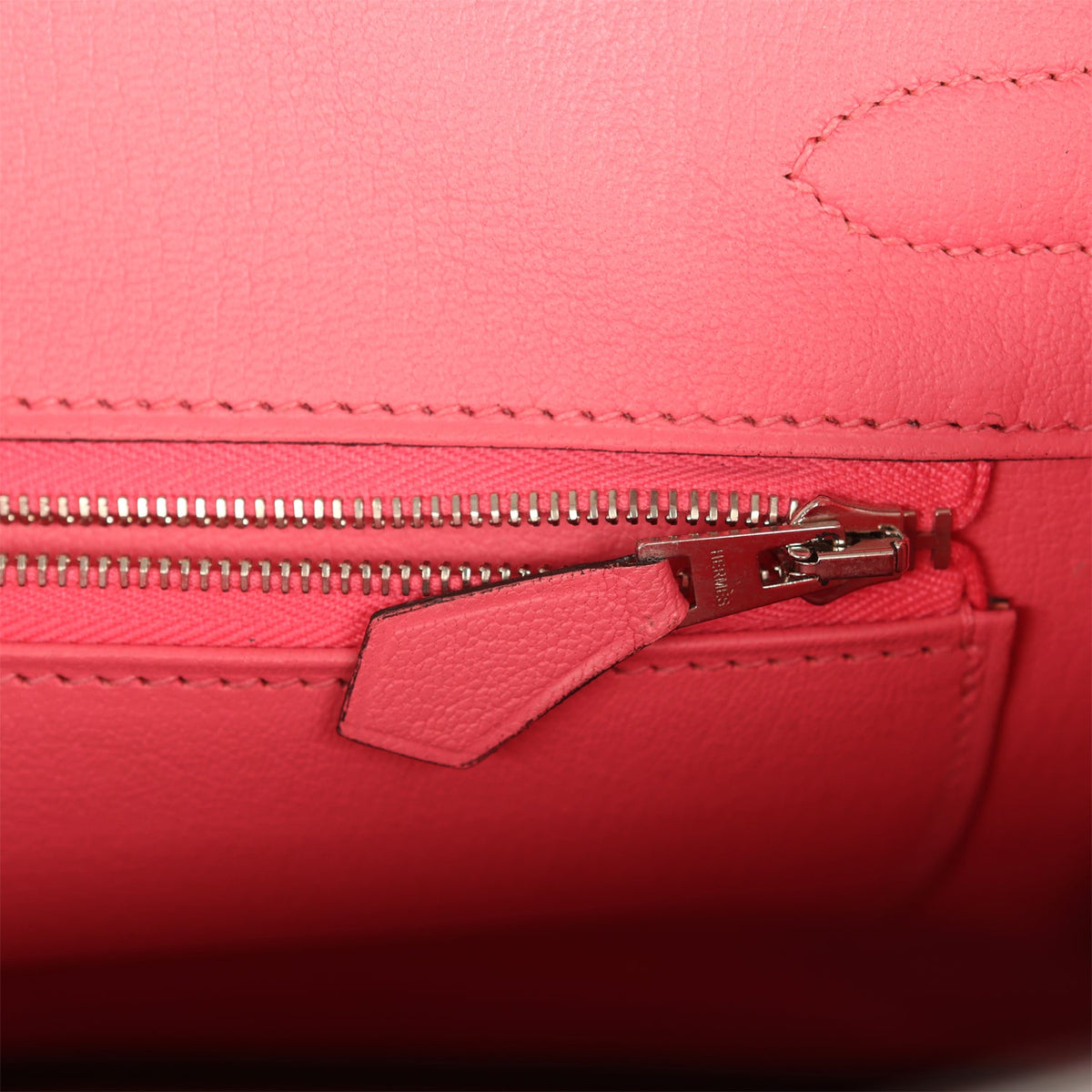 Hermes Special Order (HSS) Birkin 30 Gris Mouette, Rose Azalee Epsom Brushed Palladium Hardware