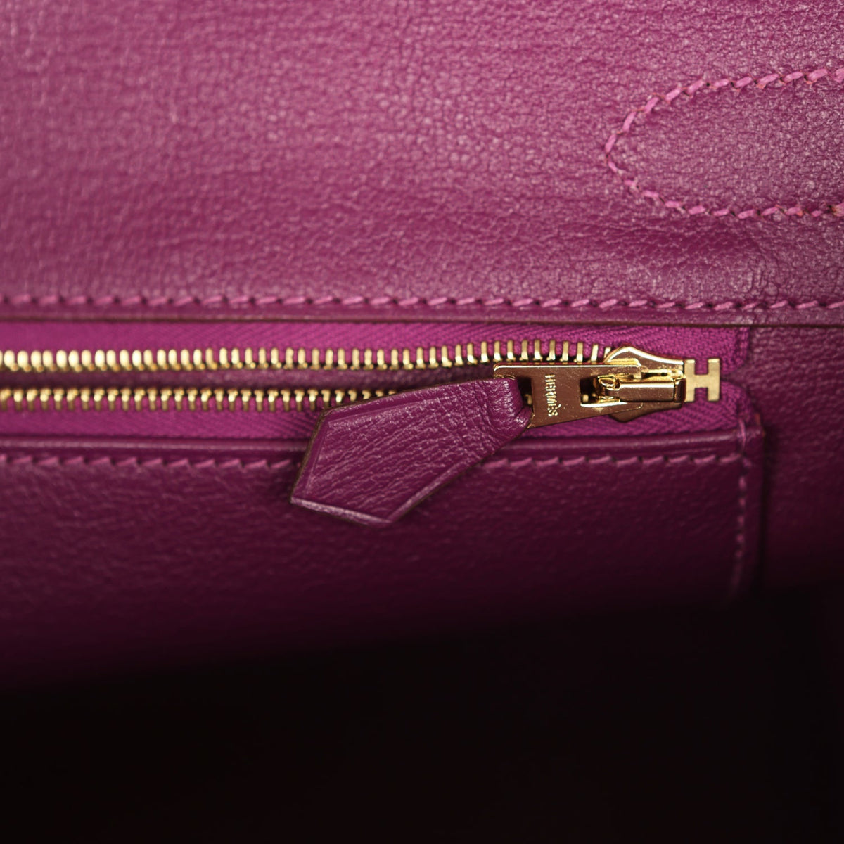 Hermes Special Order (HSS) Birkin 30 Etoupe, Anemone Togo Brushed Gold Hardware