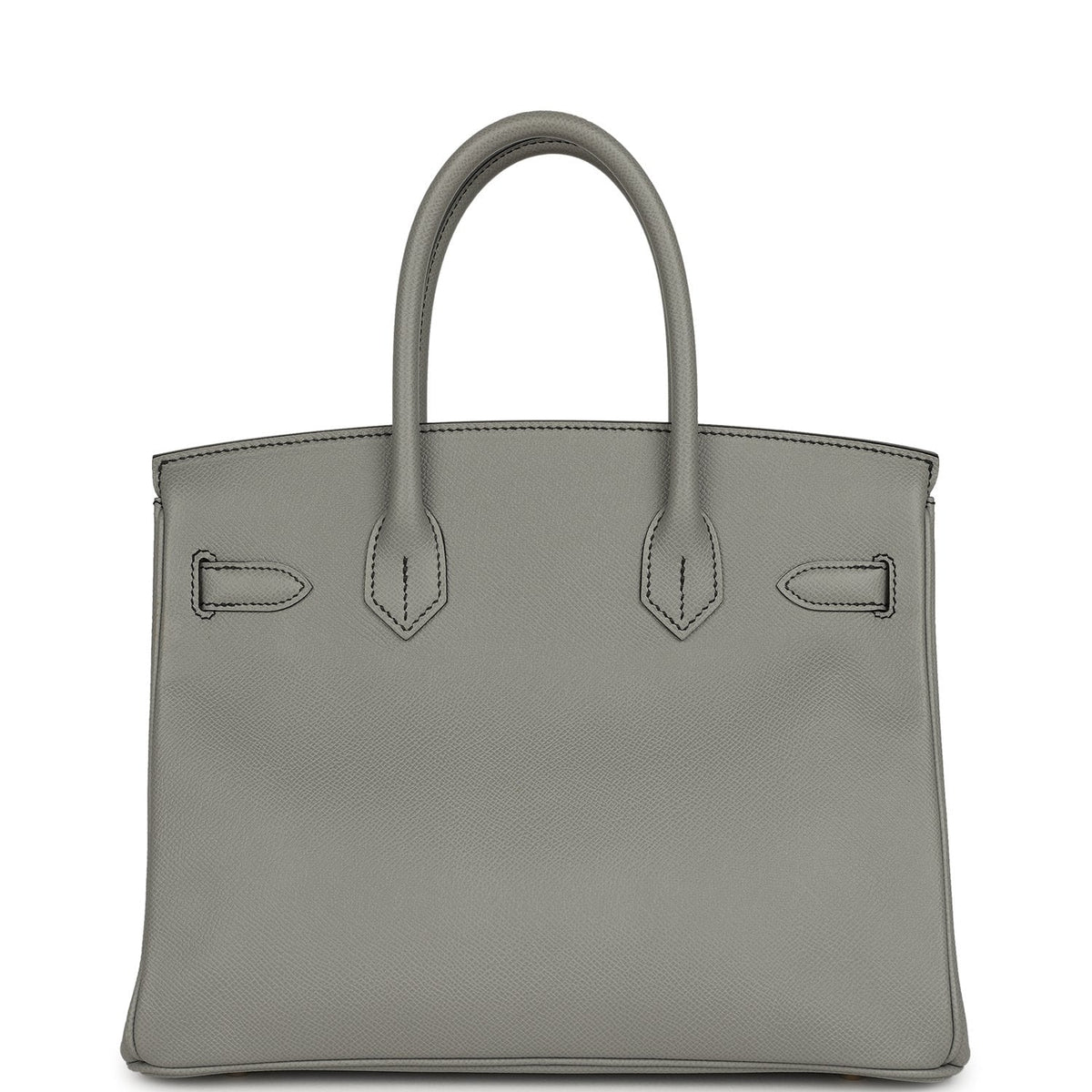 Pre-owned Hermes Special Order (HSS) Birkin 30 Gris Mouette Verso Epsom Gold Hardware