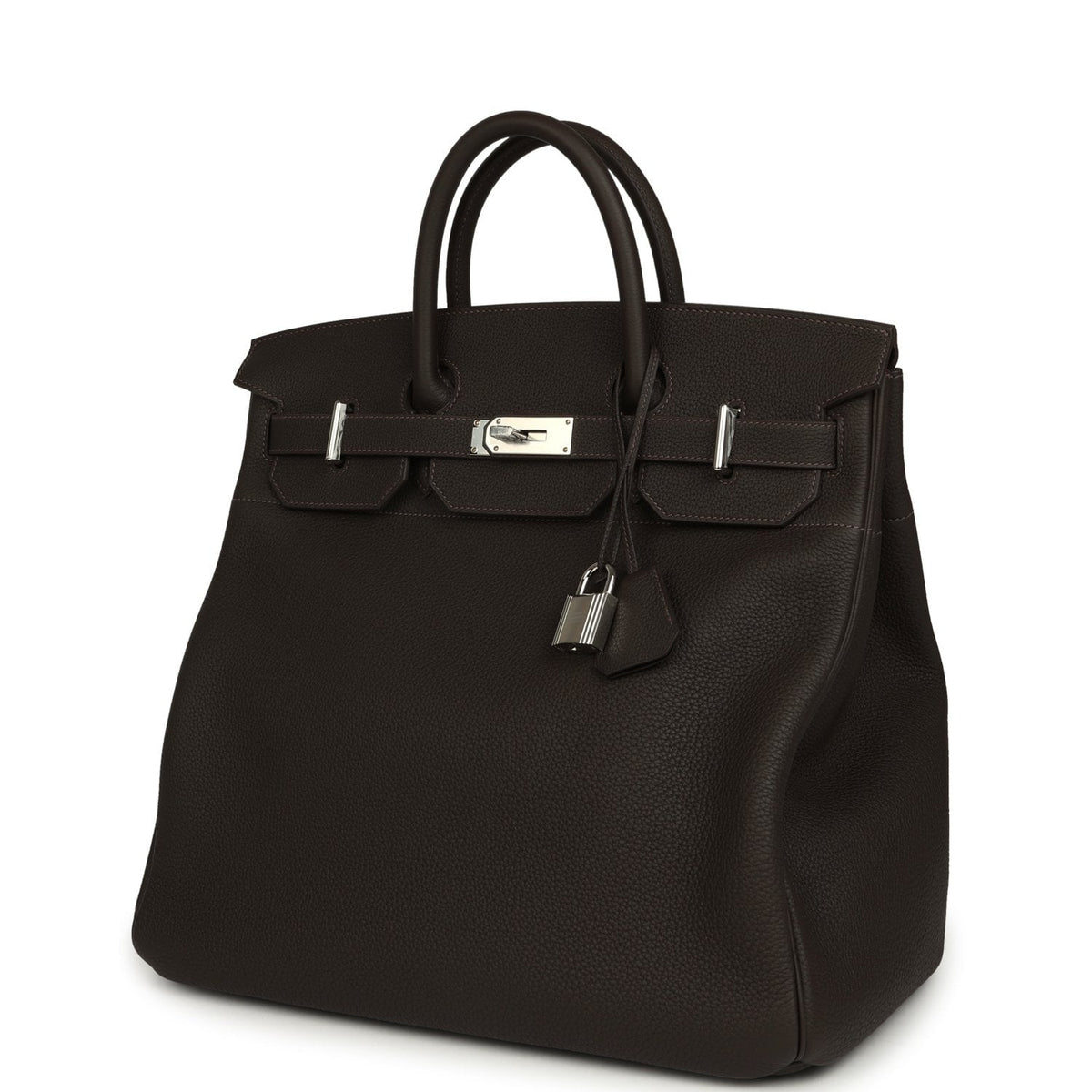 Hermes HAC Birkin 40 Bai Brun Togo Palladium Hardware