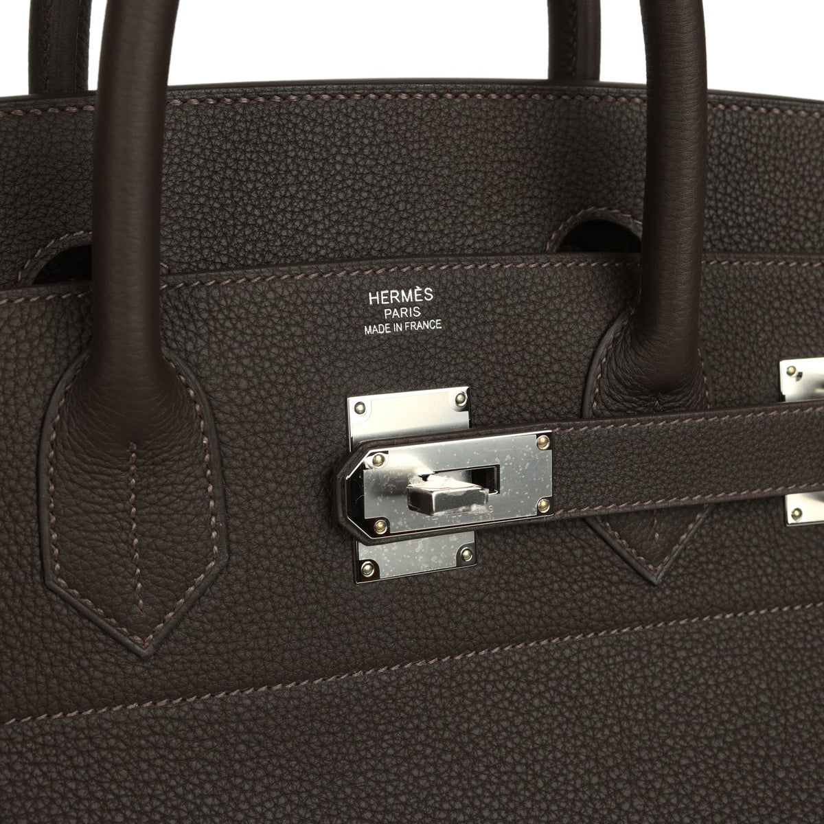 Hermes HAC Birkin 40 Bai Brun Togo Palladium Hardware