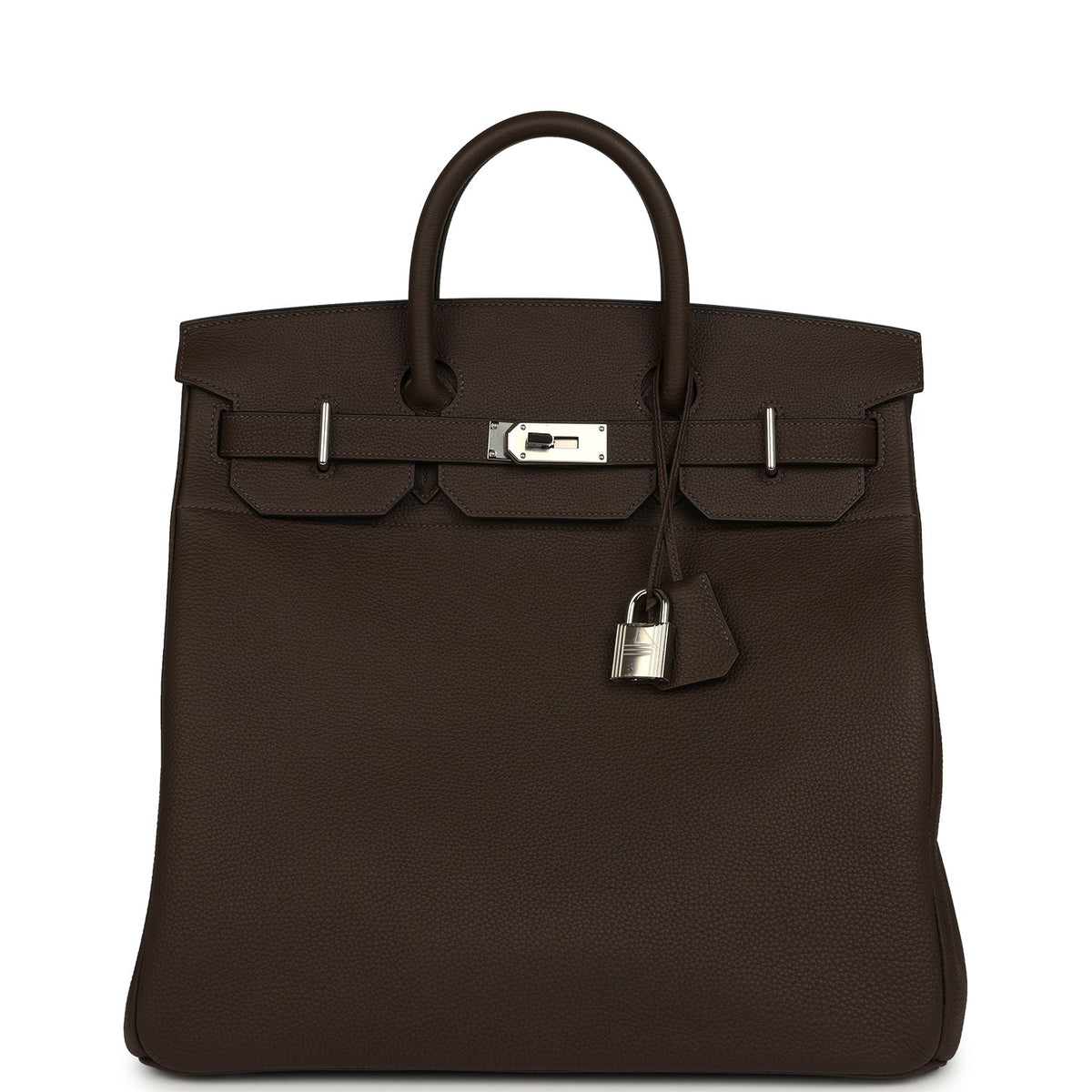 Pre-owned Hermes HAC Birkin 40 Ecorce Togo Palladium Hardware