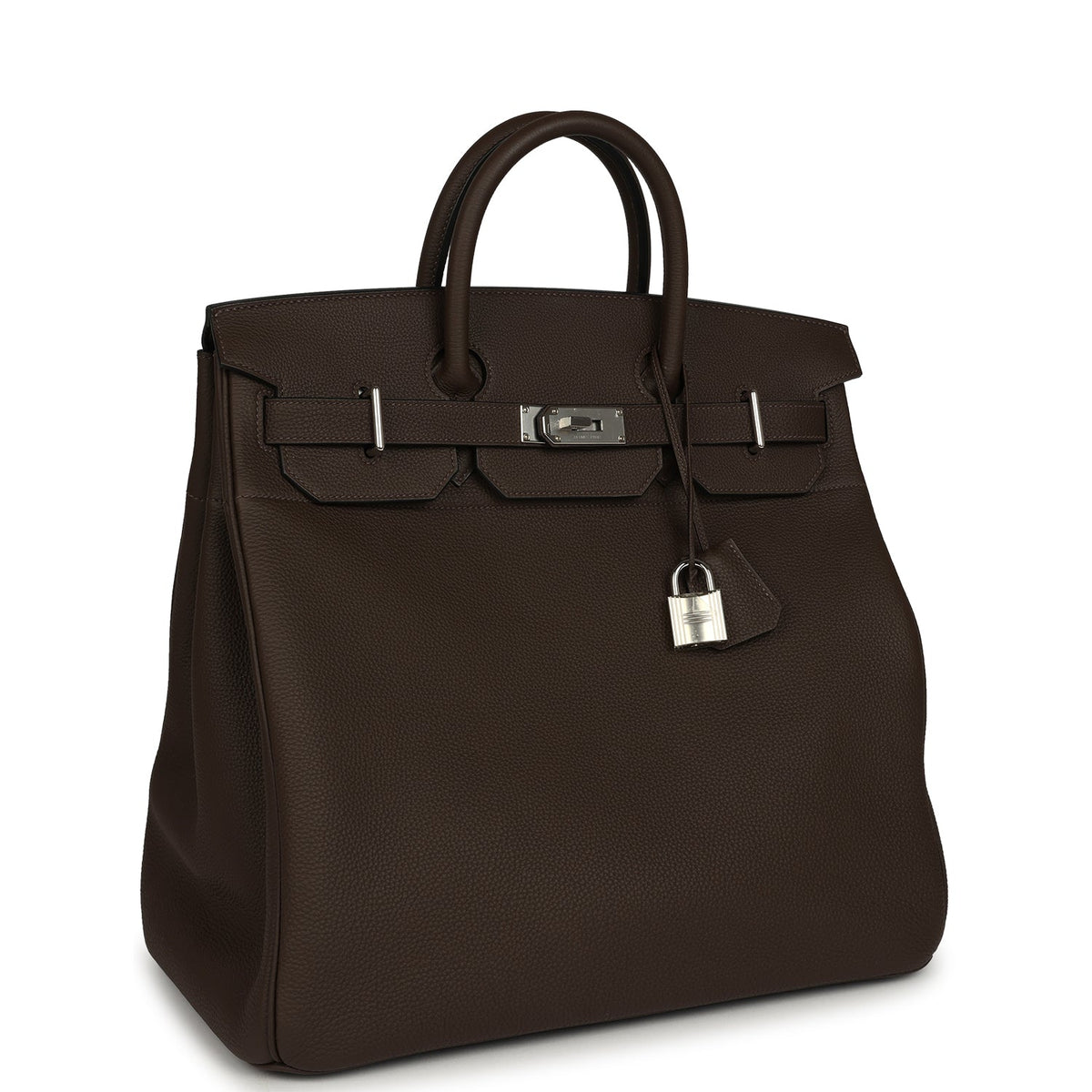 Pre-owned Hermes HAC Birkin 40 Ecorce Togo Palladium Hardware