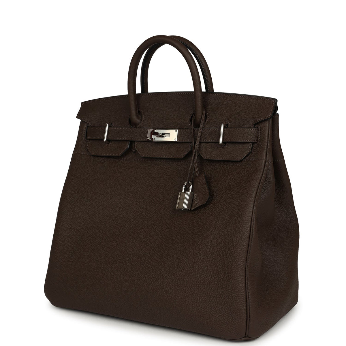 Pre-owned Hermes HAC Birkin 40 Ecorce Togo Palladium Hardware