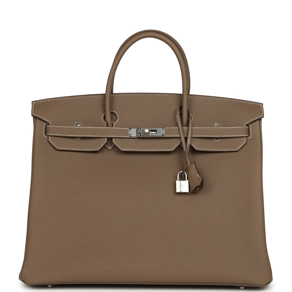 Hermes Birkin 40 Etoupe Togo Palladium Hardware