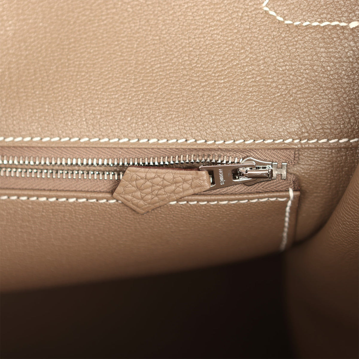 Hermes Birkin 40 Etoupe Togo Palladium Hardware