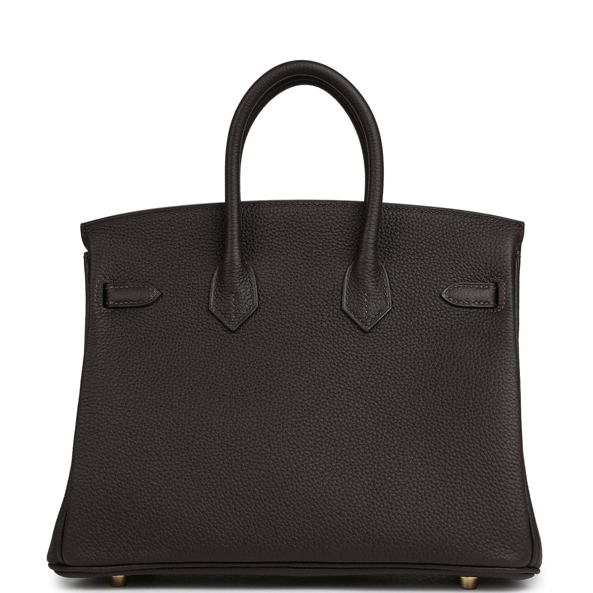 Hermes Birkin 25 Bai Brun Togo Gold Hardware