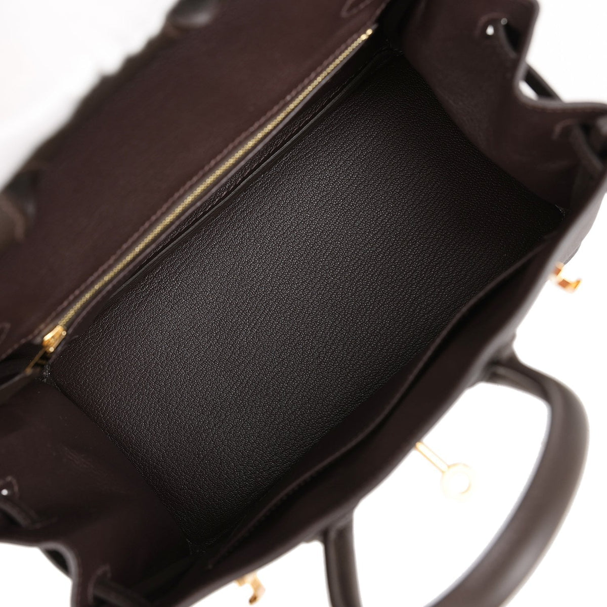 Hermes Birkin 25 Bai Brun Togo Gold Hardware