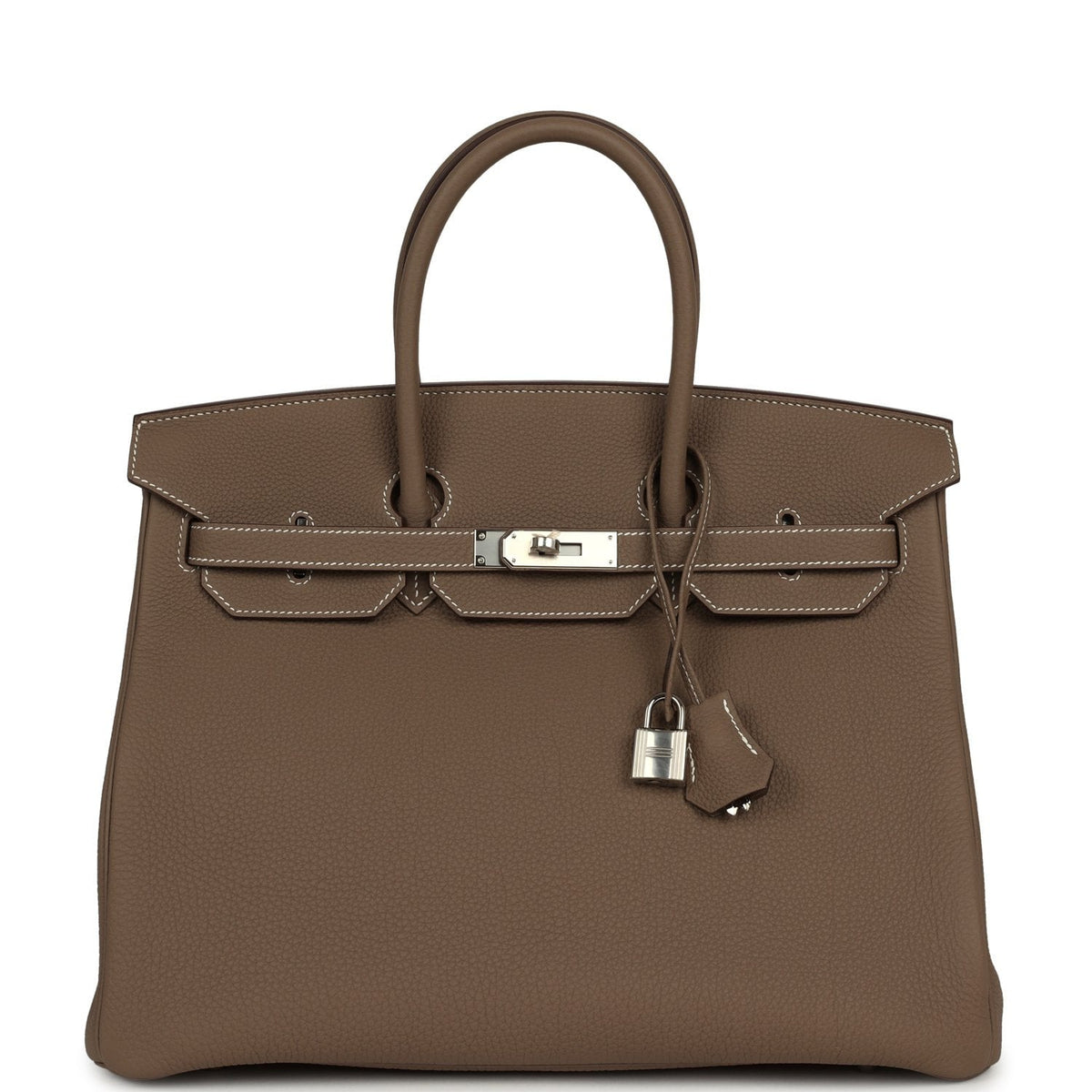 Hermes Birkin 35 Etoupe Togo Palladium Hardware