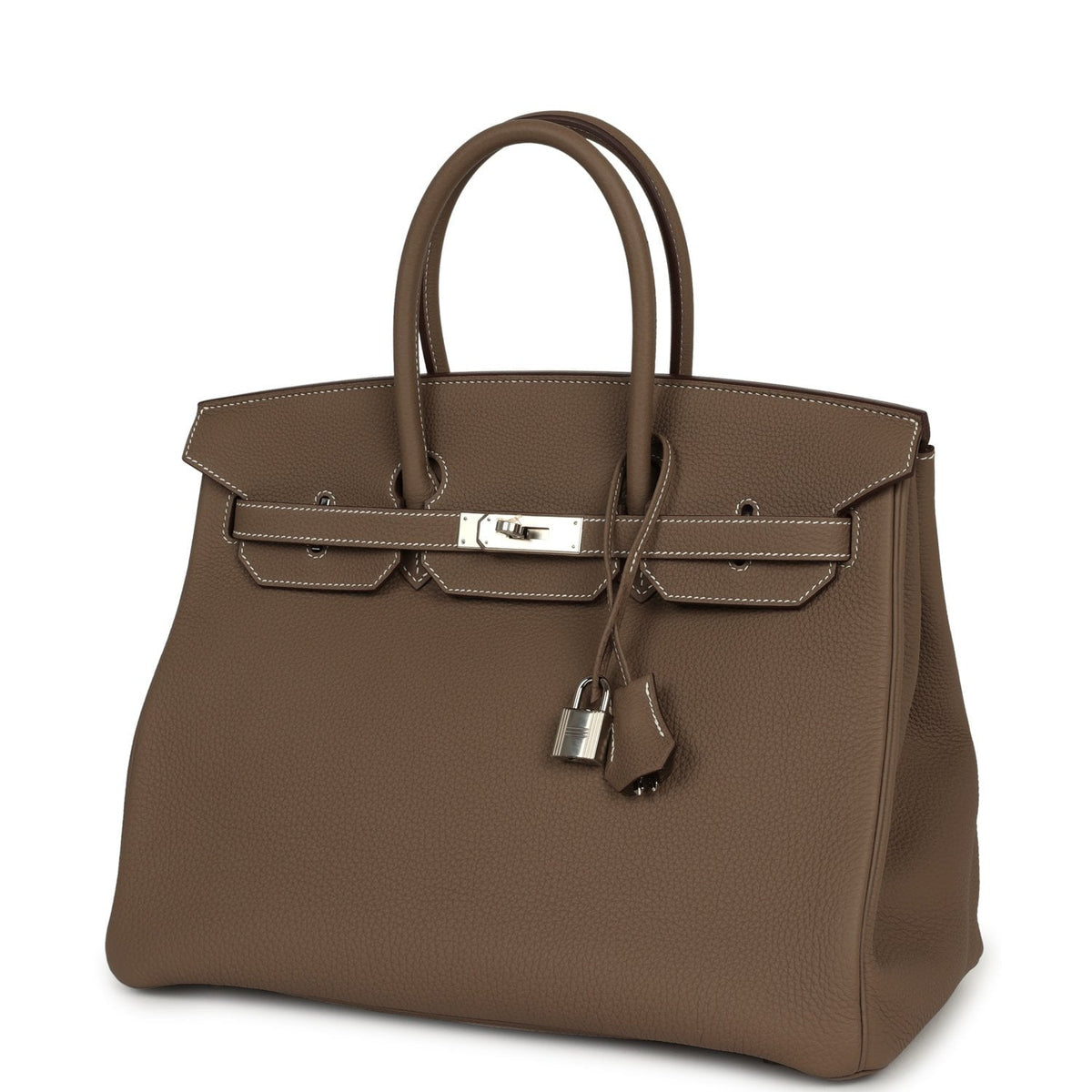Hermes Birkin 35 Etoupe Togo Palladium Hardware