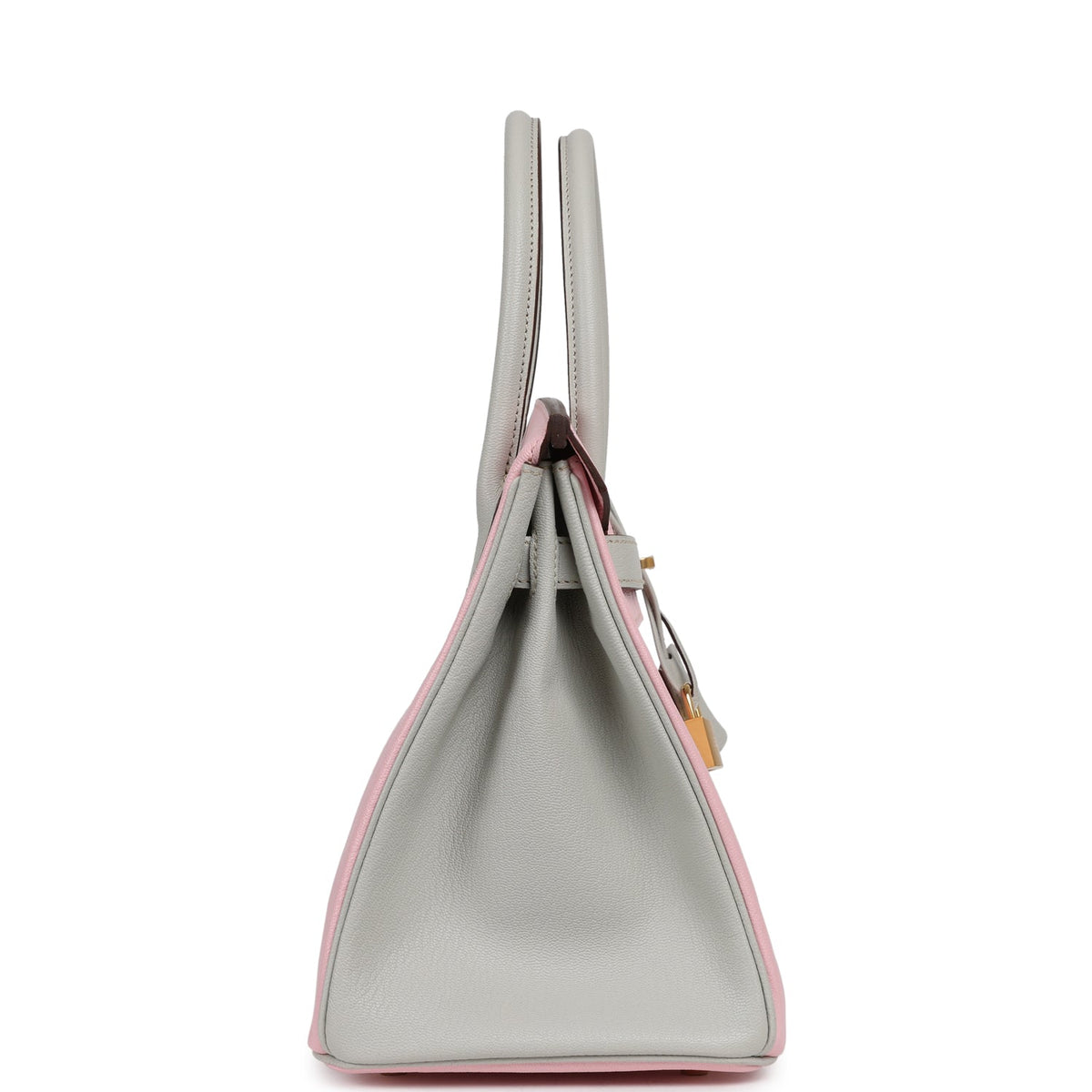 Hermes Special Order (HSS) Birkin 30 Rose Sakura, Gris Perle Chevre Mysore Gold Hardware
